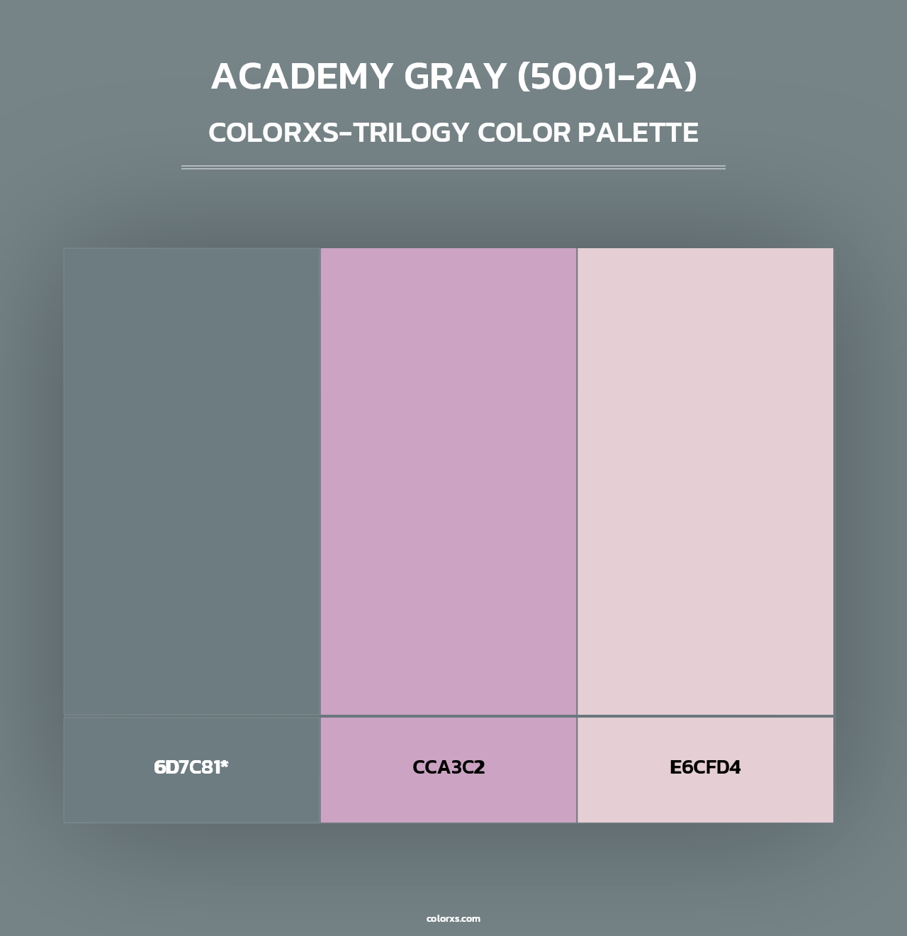 Academy Gray (5001-2A) - Colorxs Trilogy Palette