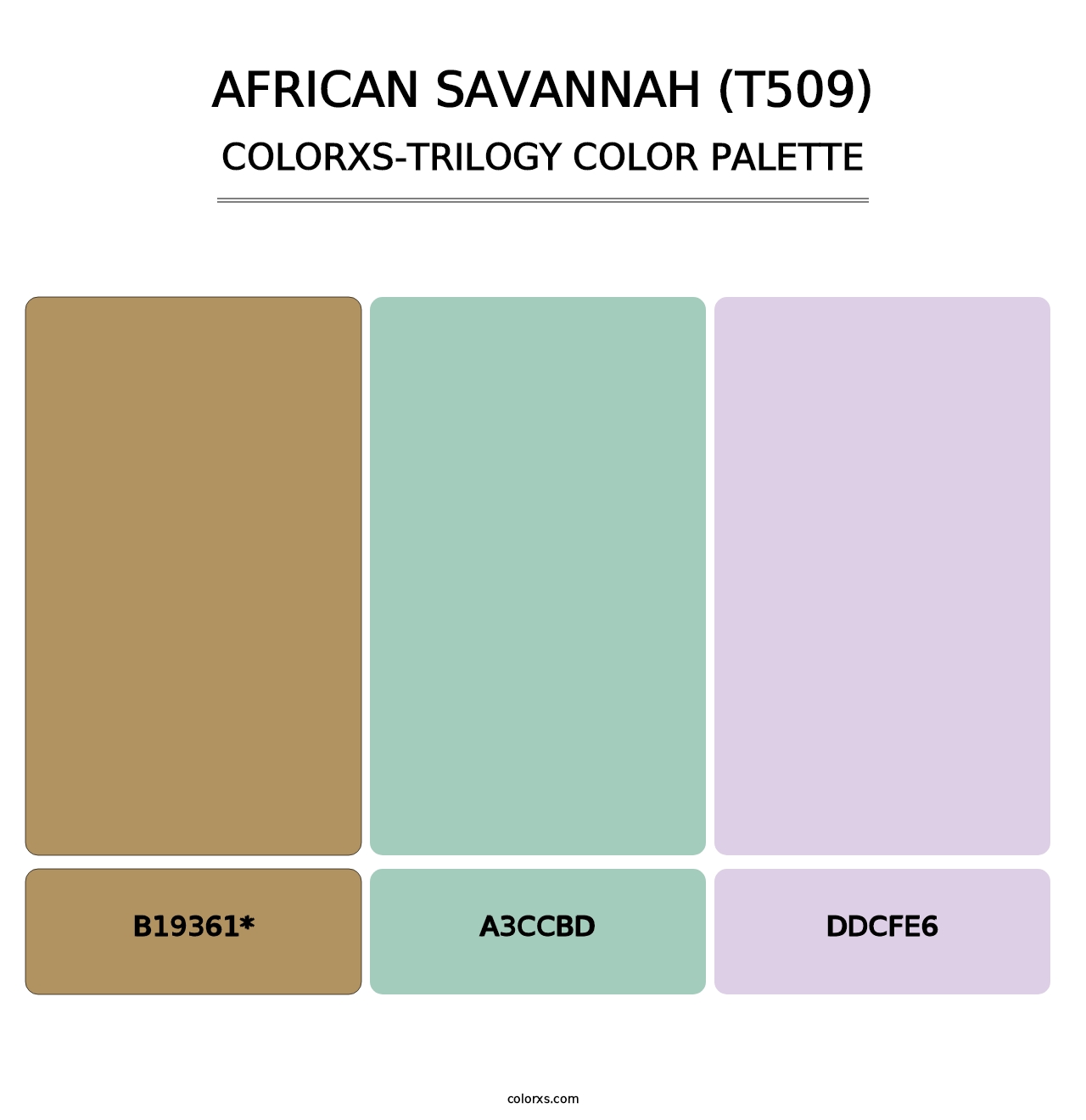 African Savannah (T509) - Colorxs Trilogy Palette