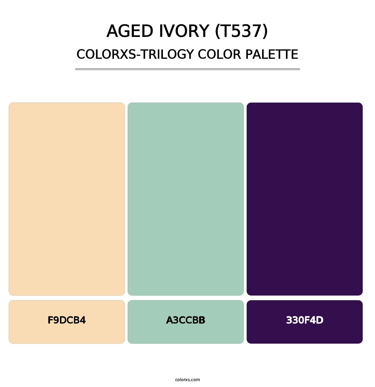 Aged Ivory (T537) - Colorxs Trilogy Palette