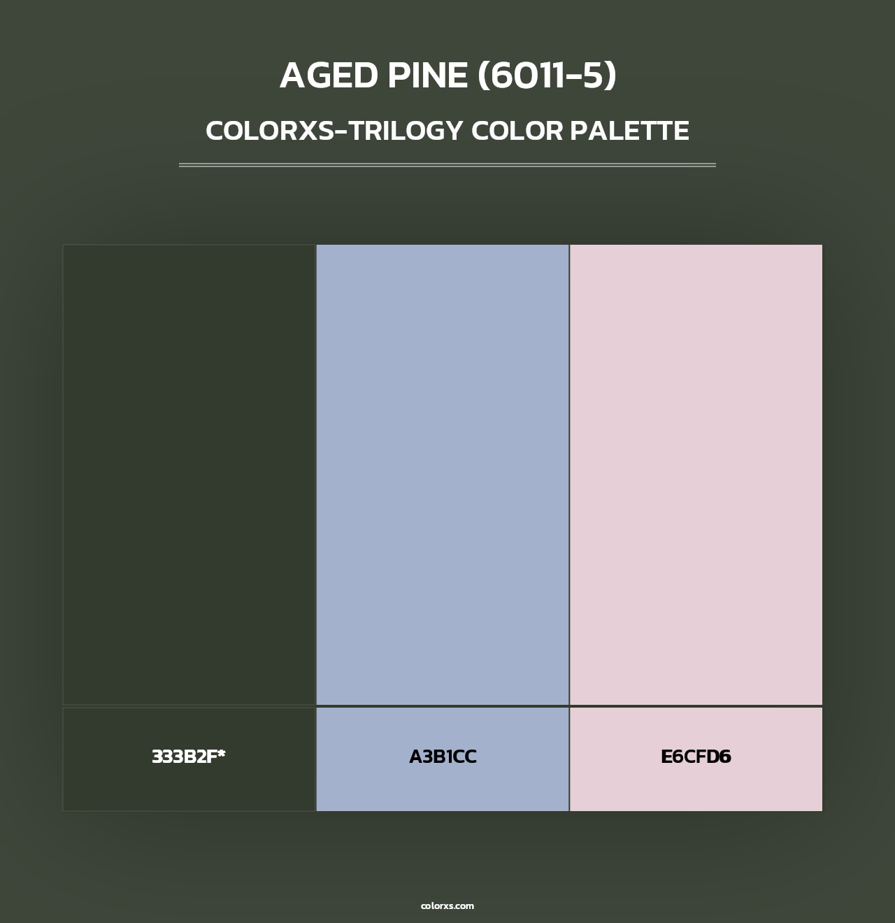 Aged Pine (6011-5) - Colorxs Trilogy Palette