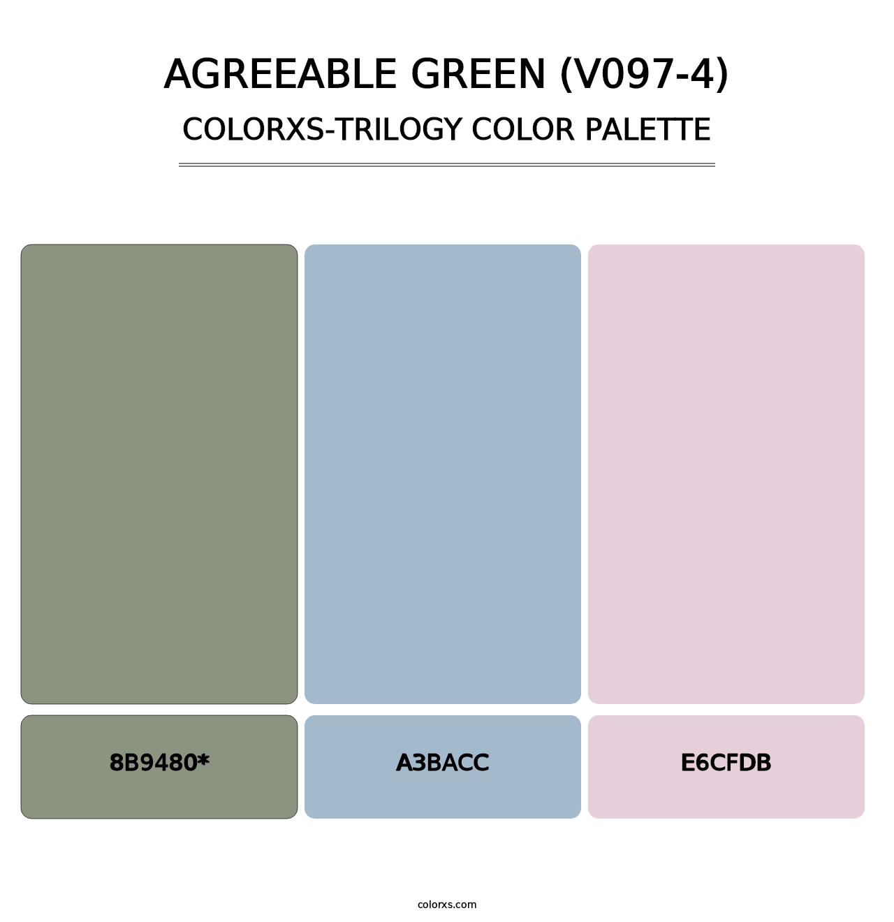 Agreeable Green (V097-4) - Colorxs Trilogy Palette