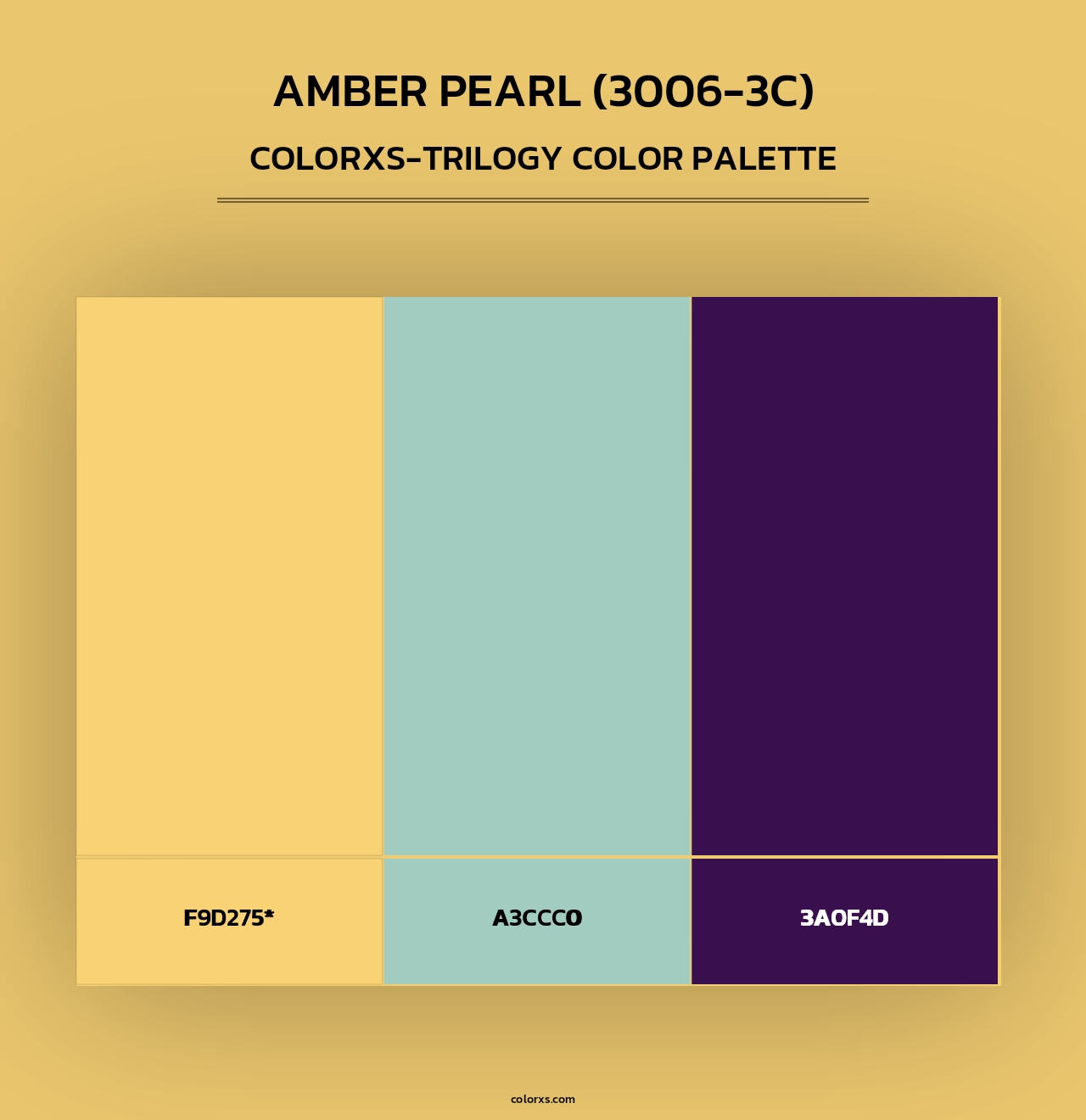 Amber Pearl (3006-3C) - Colorxs Trilogy Palette