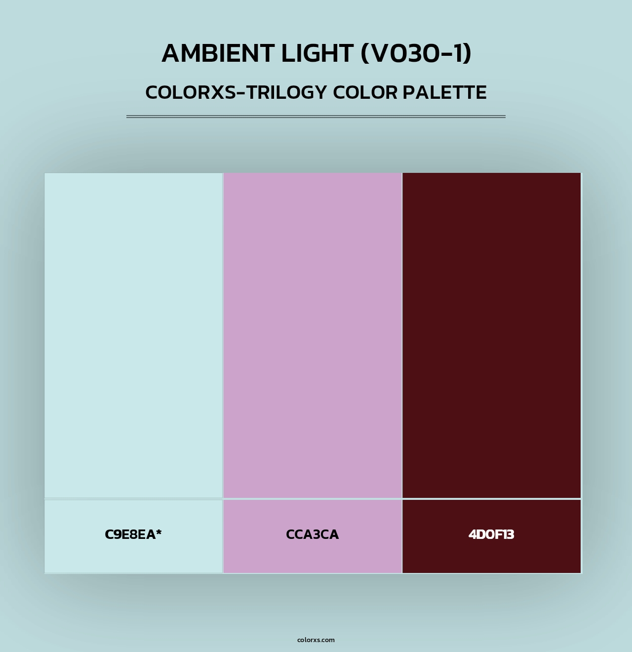 Ambient Light (V030-1) - Colorxs Trilogy Palette