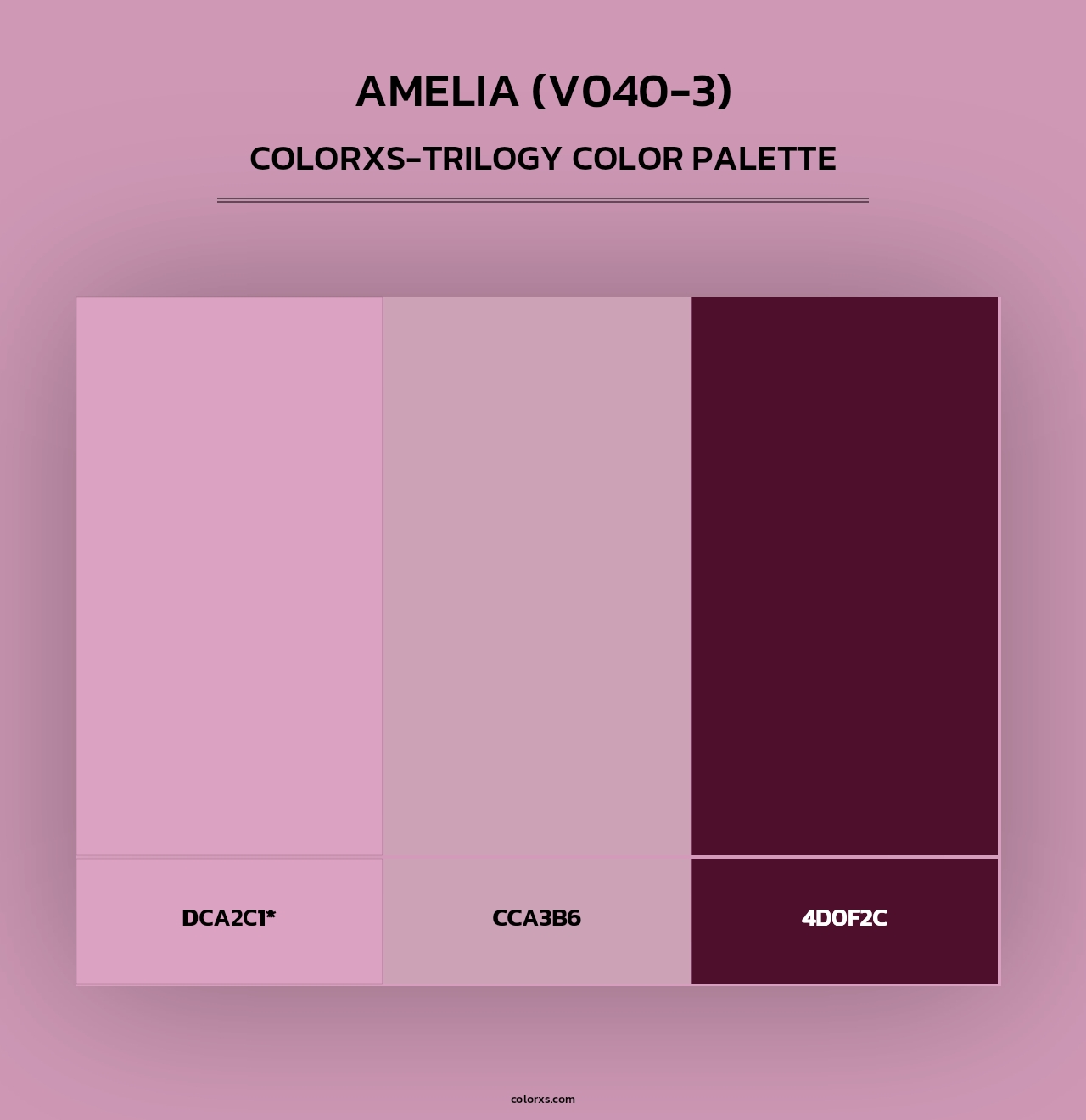 Amelia (V040-3) - Colorxs Trilogy Palette