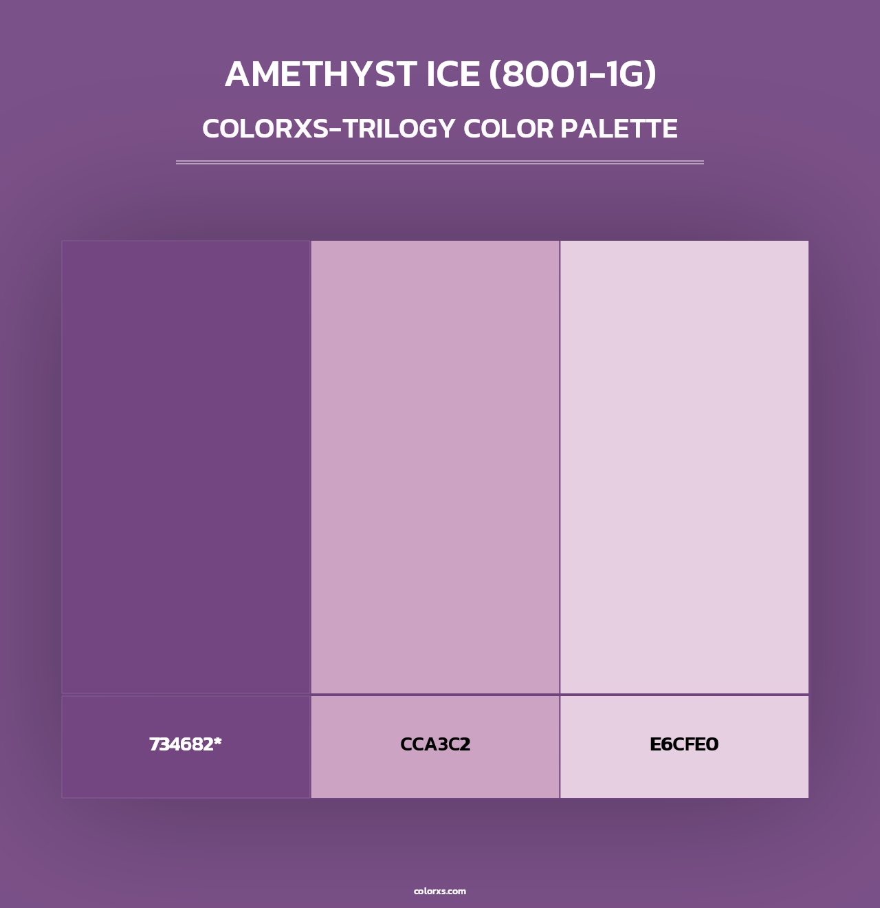 Amethyst Ice (8001-1G) - Colorxs Trilogy Palette