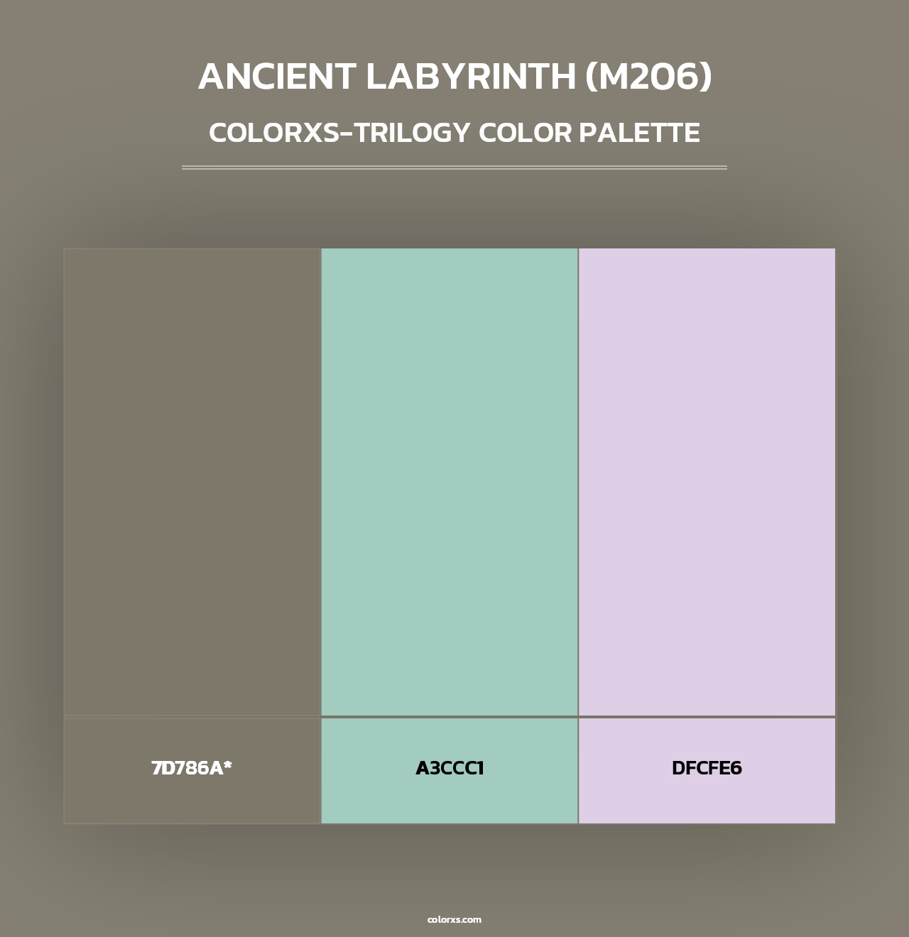 Ancient Labyrinth (M206) - Colorxs Trilogy Palette