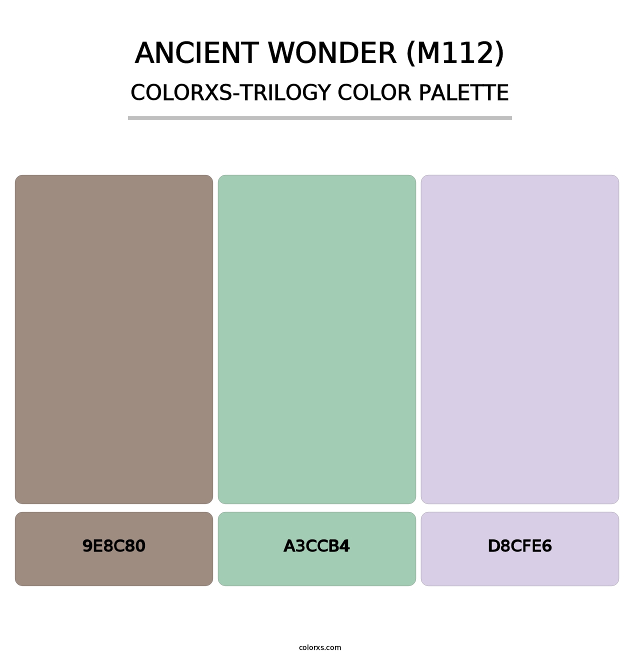 Ancient Wonder (M112) - Colorxs Trilogy Palette