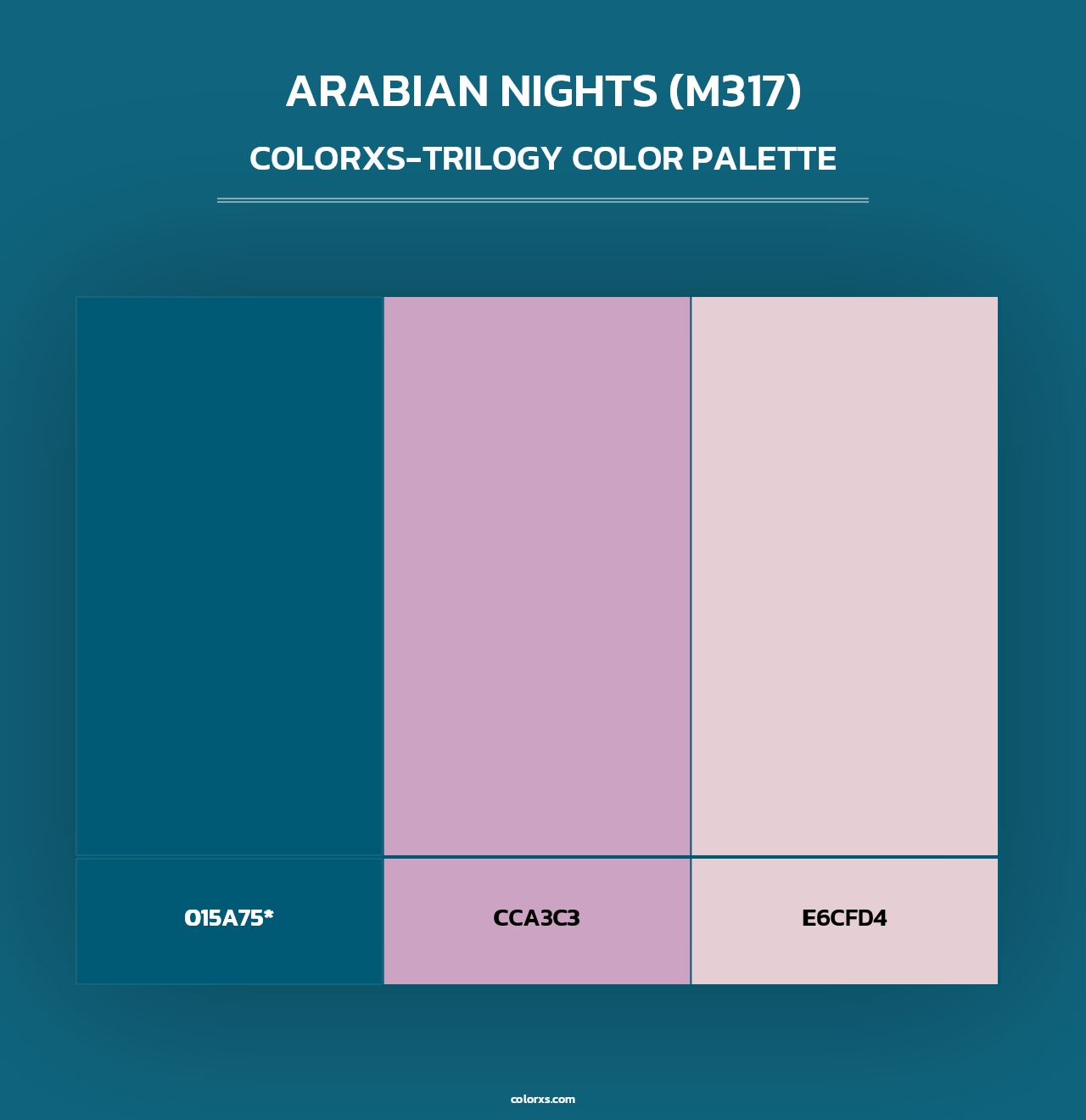 Arabian Nights (M317) - Colorxs Trilogy Palette