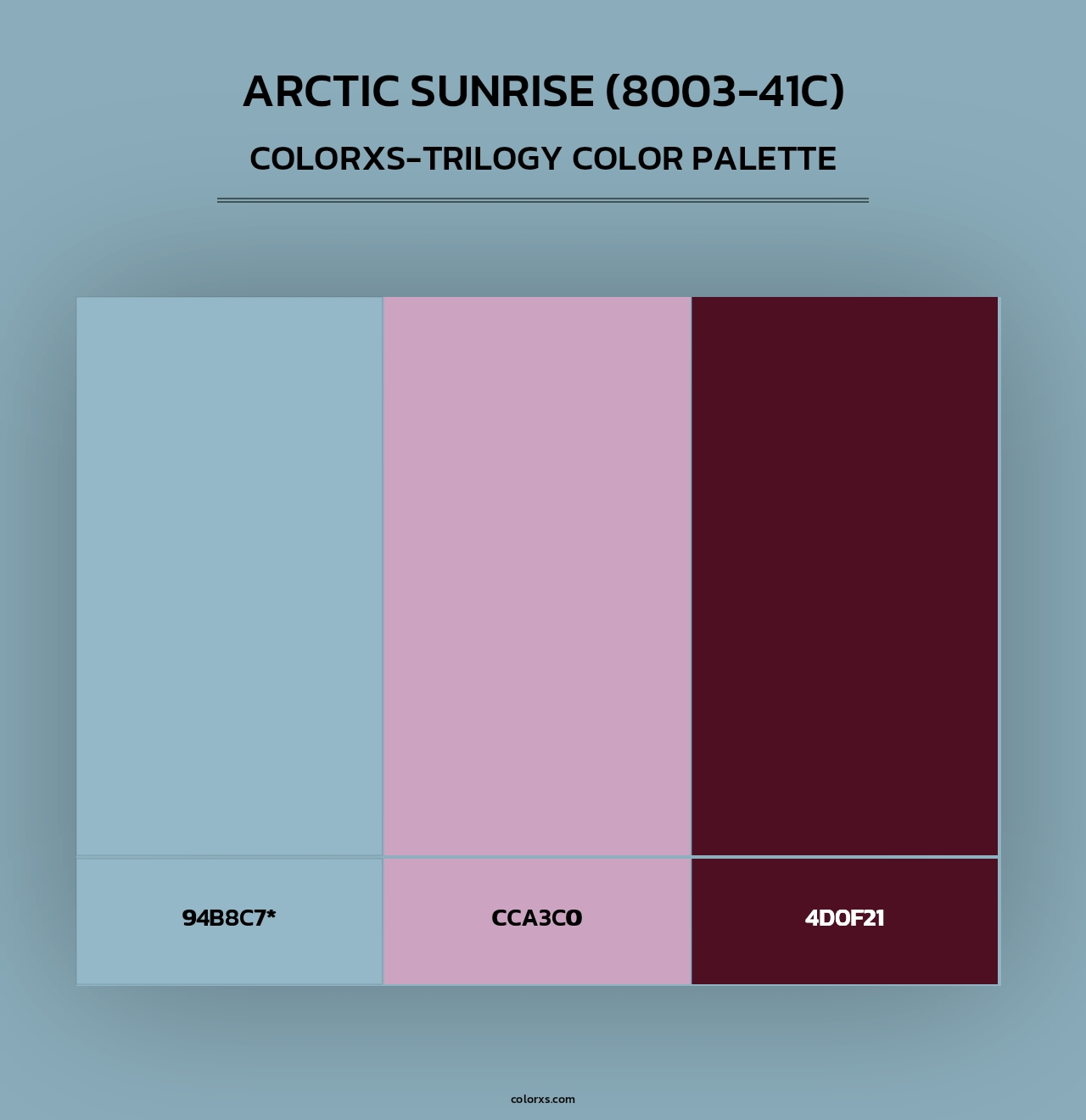 Arctic Sunrise (8003-41C) - Colorxs Trilogy Palette
