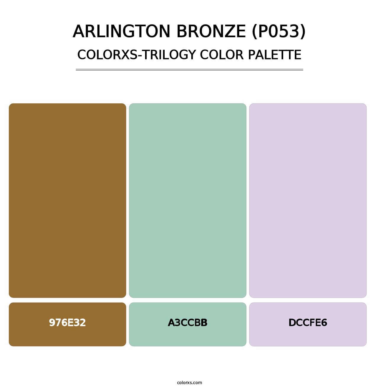 Arlington Bronze (P053) - Colorxs Trilogy Palette