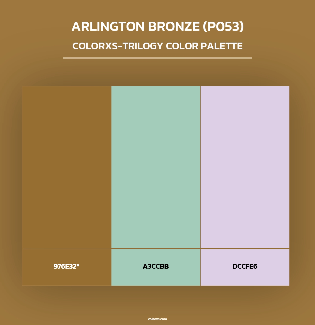 Arlington Bronze (P053) - Colorxs Trilogy Palette