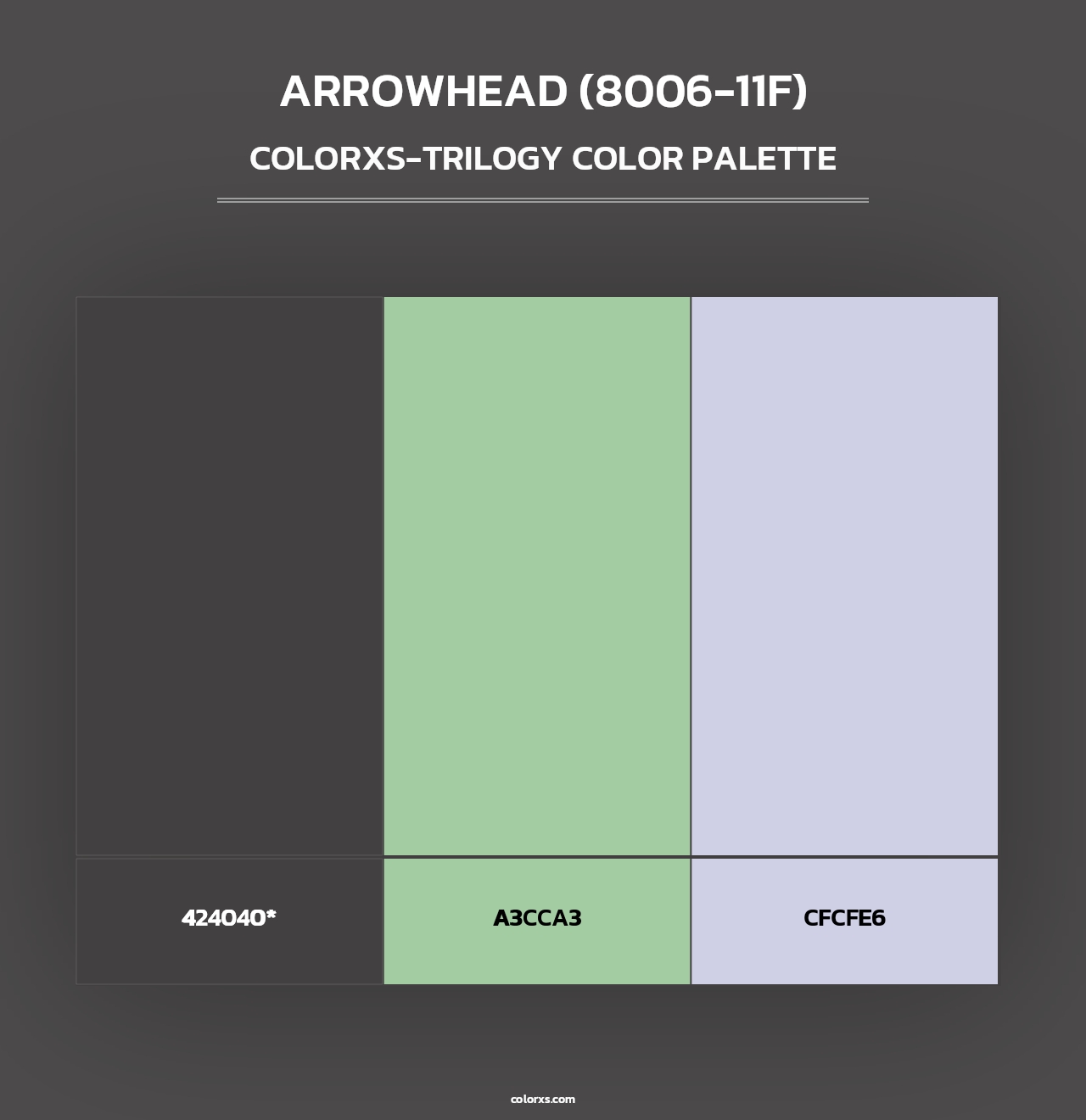 Arrowhead (8006-11F) - Colorxs Trilogy Palette