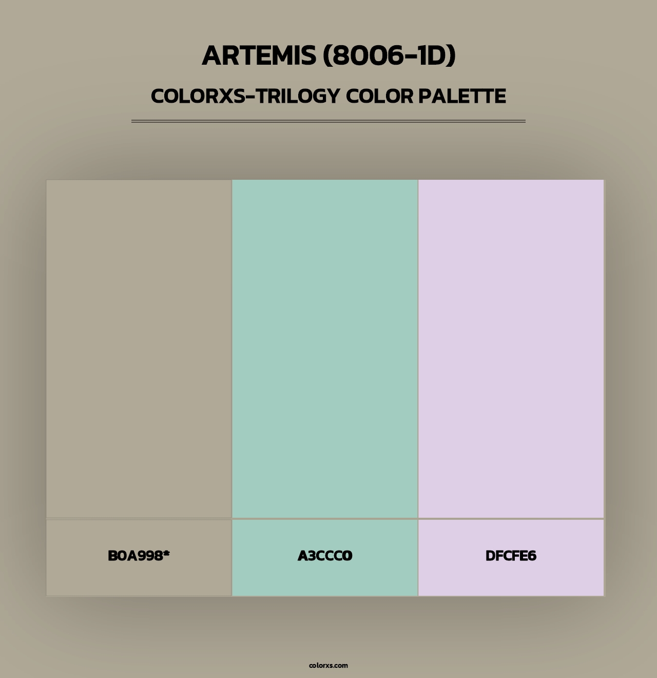 Artemis (8006-1D) - Colorxs Trilogy Palette