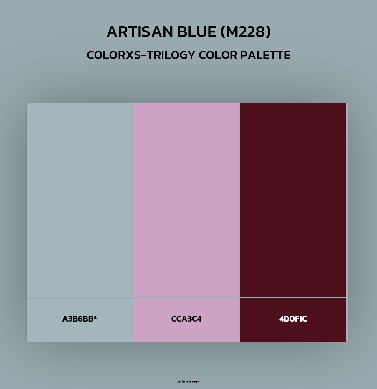 Artisan Blue (M228) - Colorxs Trilogy Palette