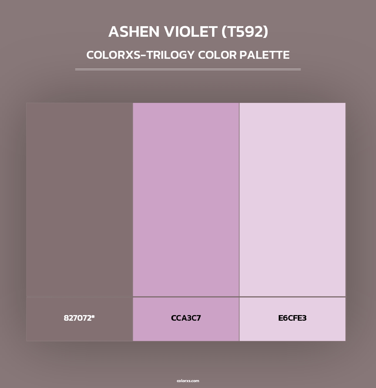 Ashen Violet (T592) - Colorxs Trilogy Palette