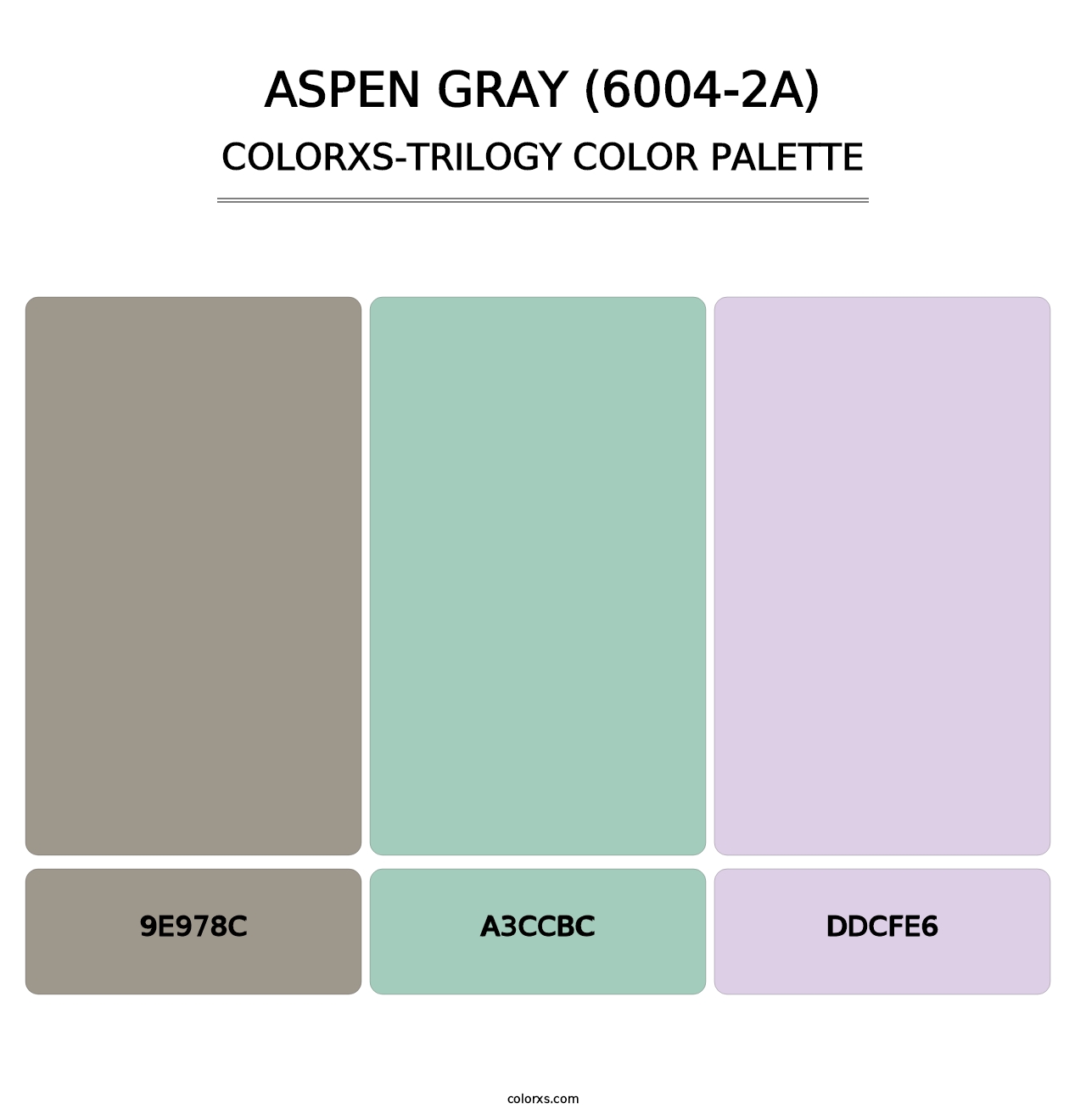 Aspen Gray (6004-2A) - Colorxs Trilogy Palette