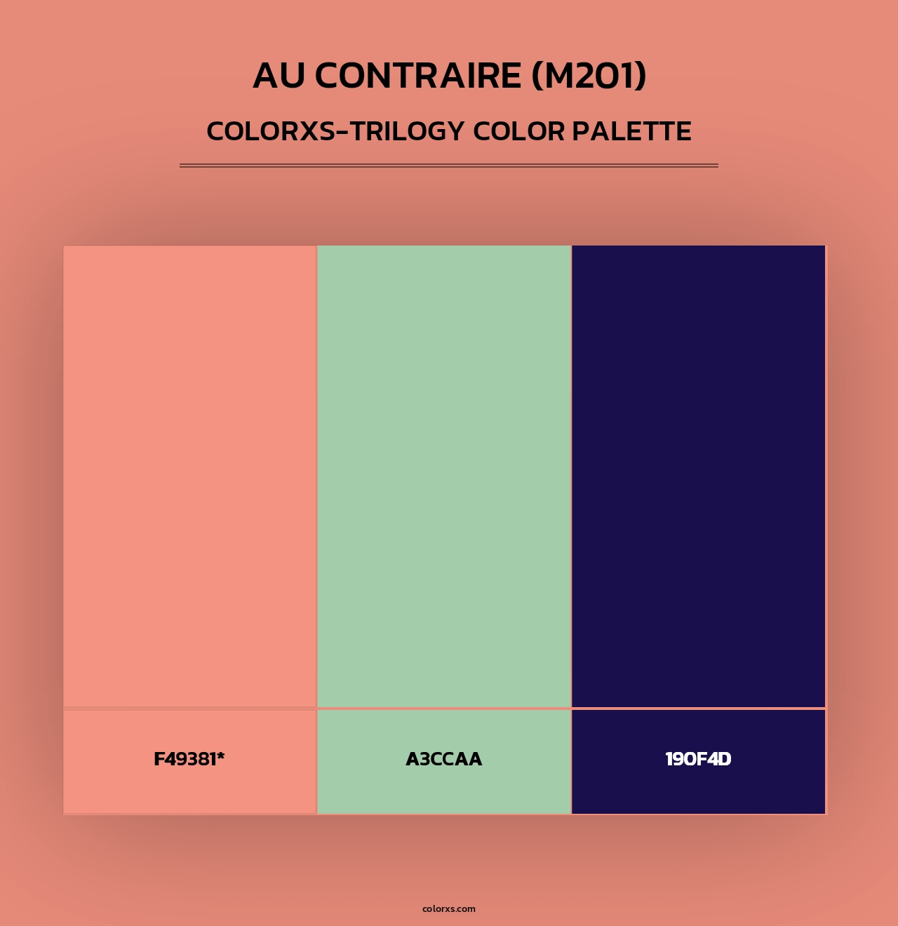 Au Contraire (M201) - Colorxs Trilogy Palette
