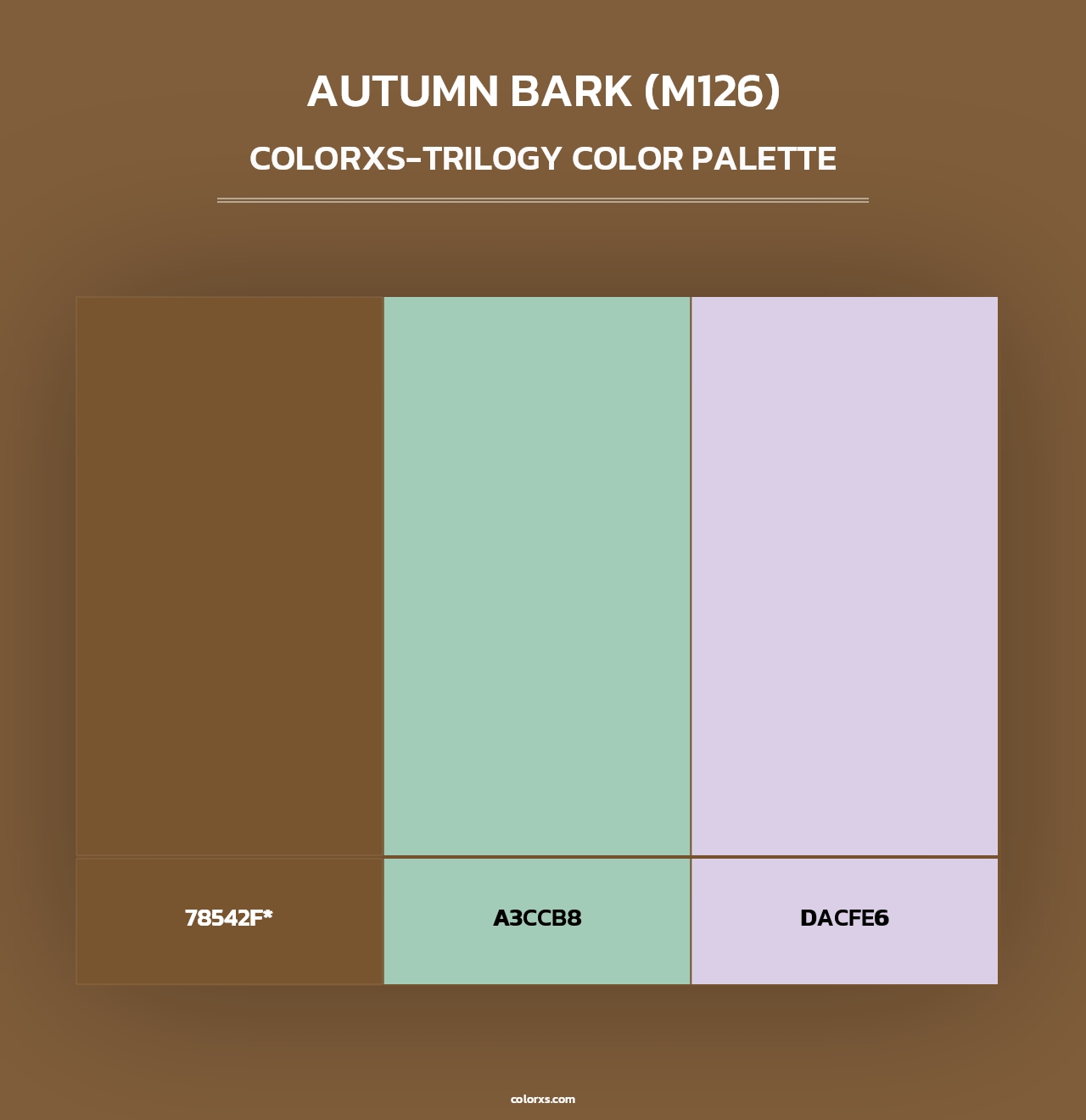 Autumn Bark (M126) - Colorxs Trilogy Palette