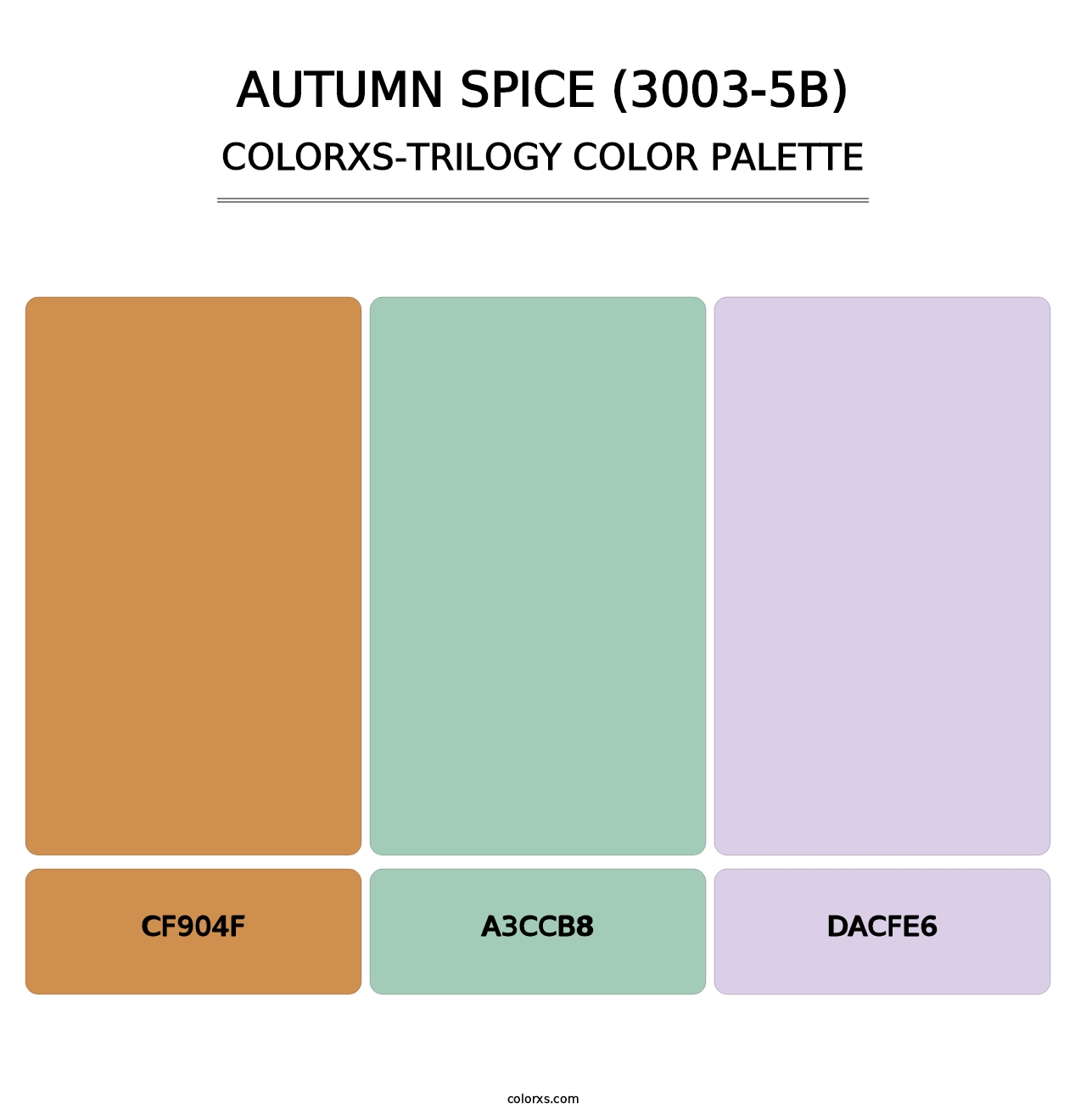 Autumn Spice (3003-5B) - Colorxs Trilogy Palette
