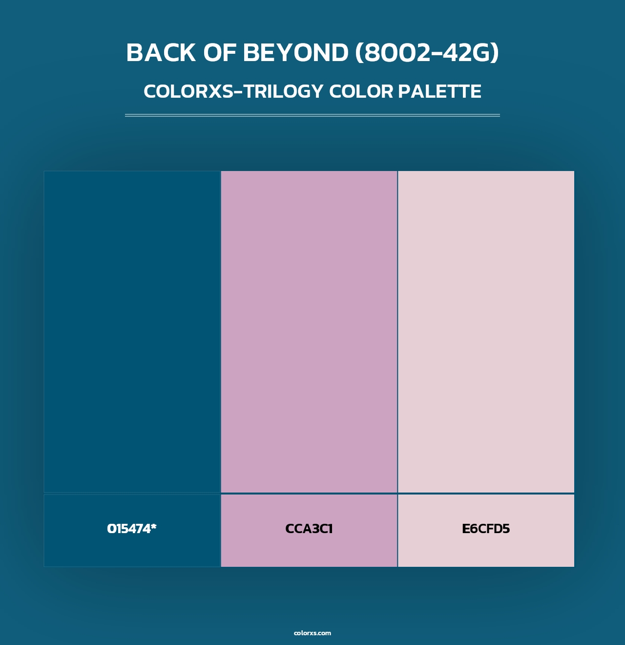 Back of Beyond (8002-42G) - Colorxs Trilogy Palette