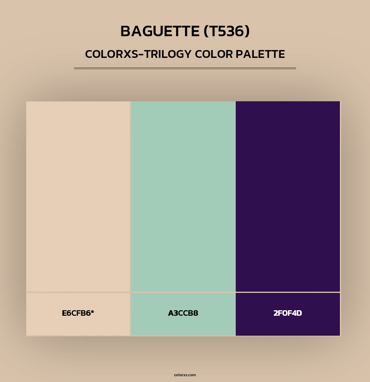 Baguette (T536) - Colorxs Trilogy Palette