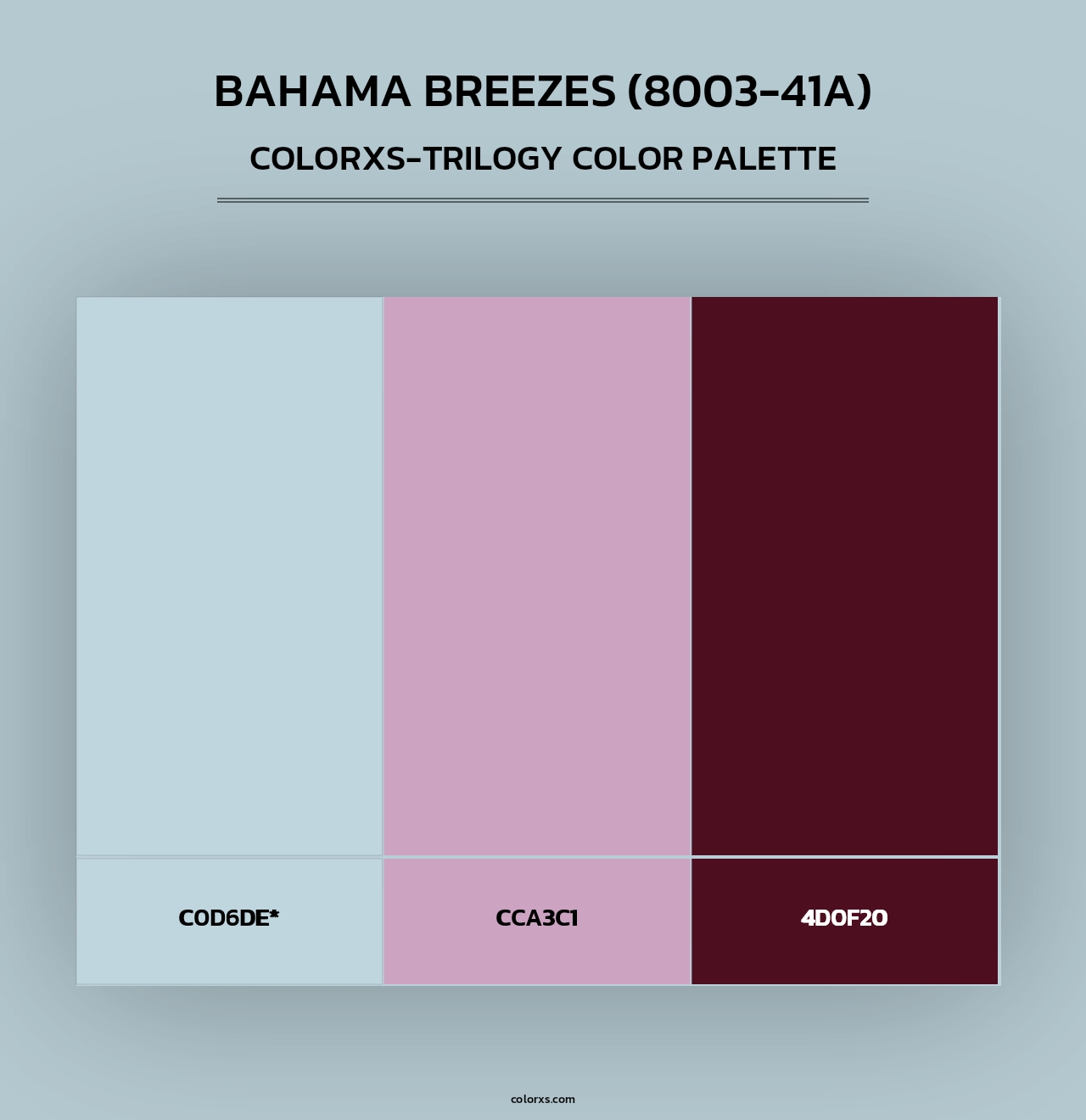 Bahama Breezes (8003-41A) - Colorxs Trilogy Palette