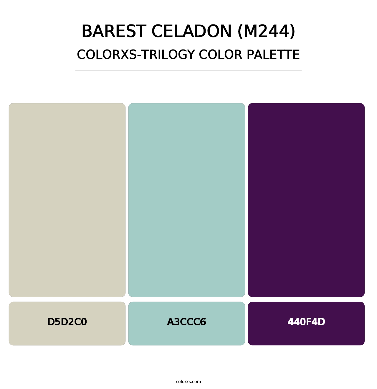 Barest Celadon (M244) - Colorxs Trilogy Palette