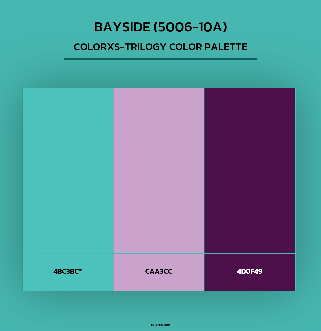 Bayside (5006-10A) - Colorxs Trilogy Palette