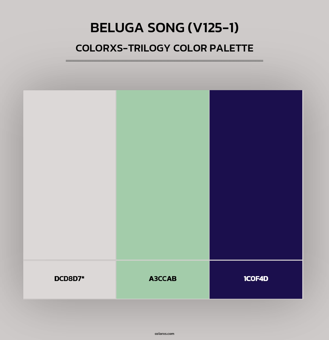 Beluga Song (V125-1) - Colorxs Trilogy Palette