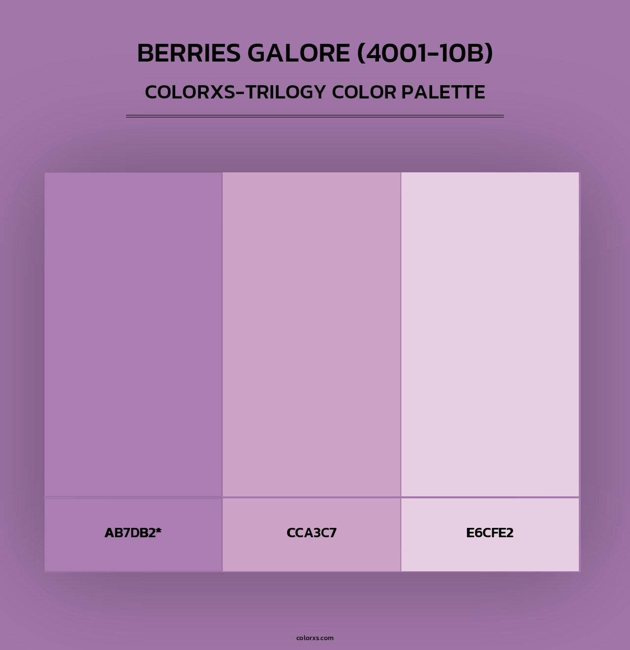 Berries Galore (4001-10B) - Colorxs Trilogy Palette