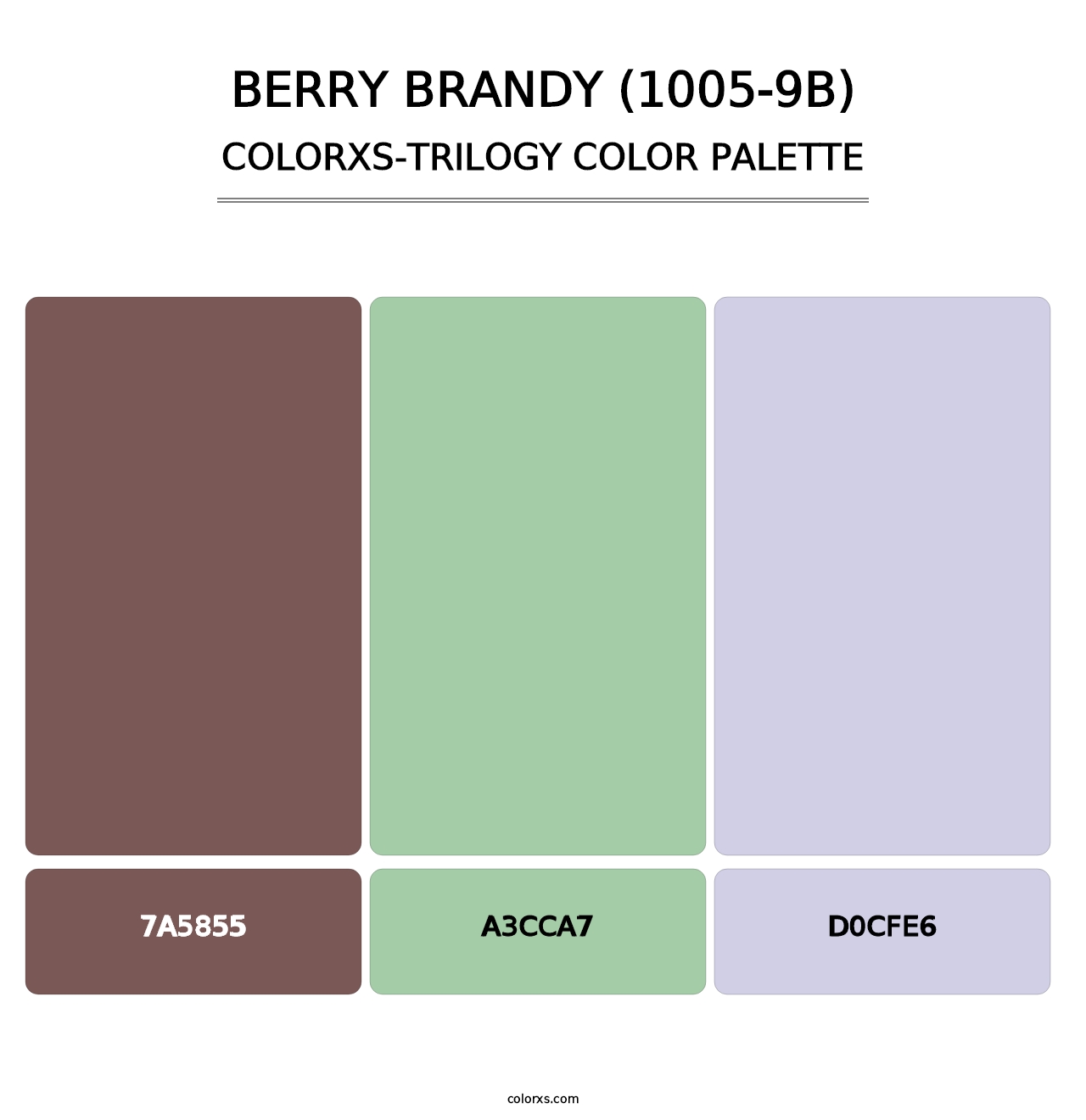 Berry Brandy (1005-9B) - Colorxs Trilogy Palette