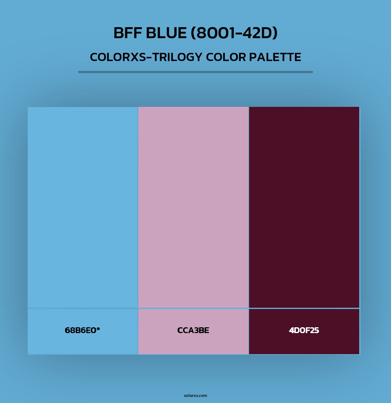 BFF Blue (8001-42D) - Colorxs Trilogy Palette