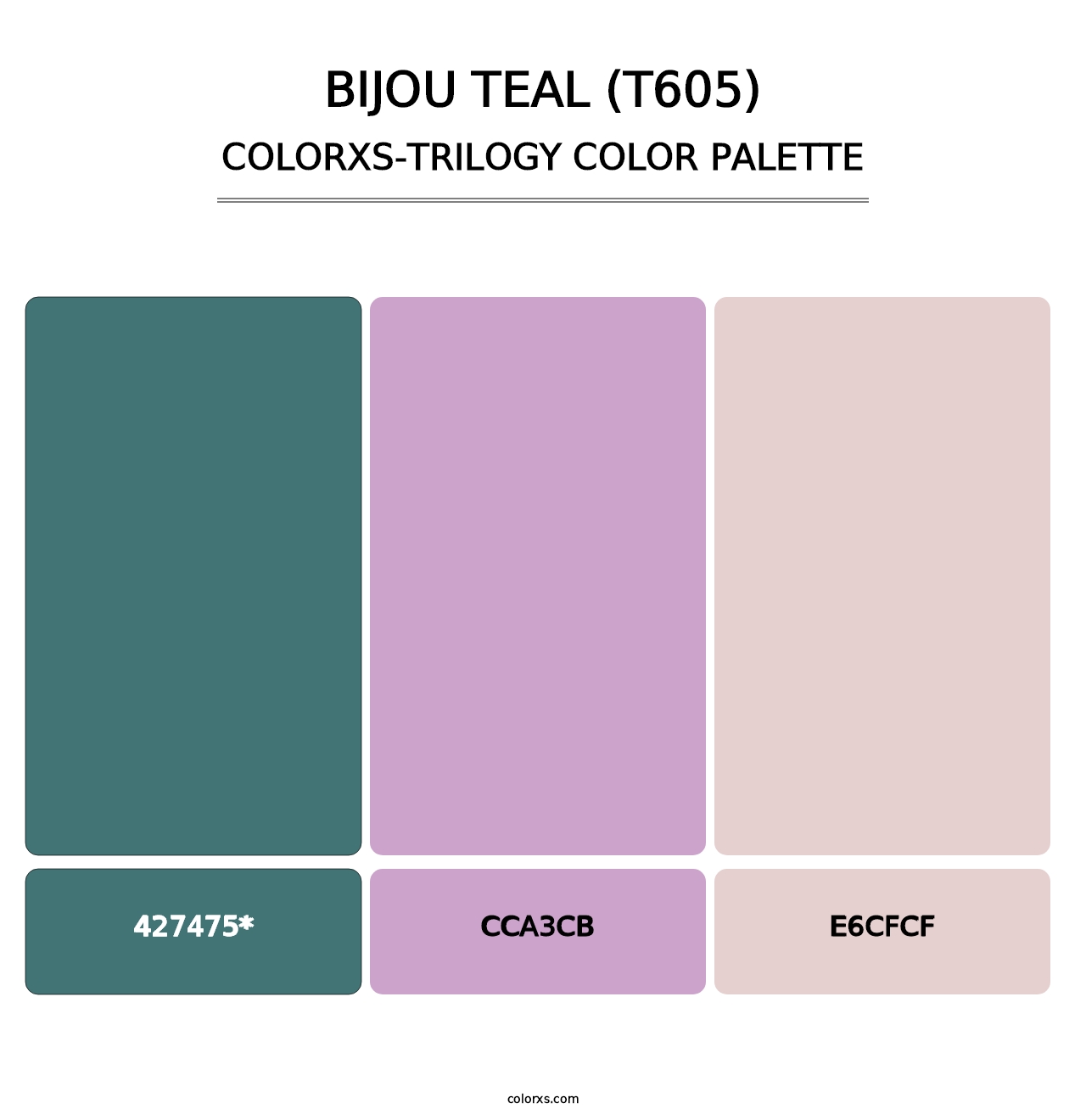 Bijou Teal (T605) - Colorxs Trilogy Palette