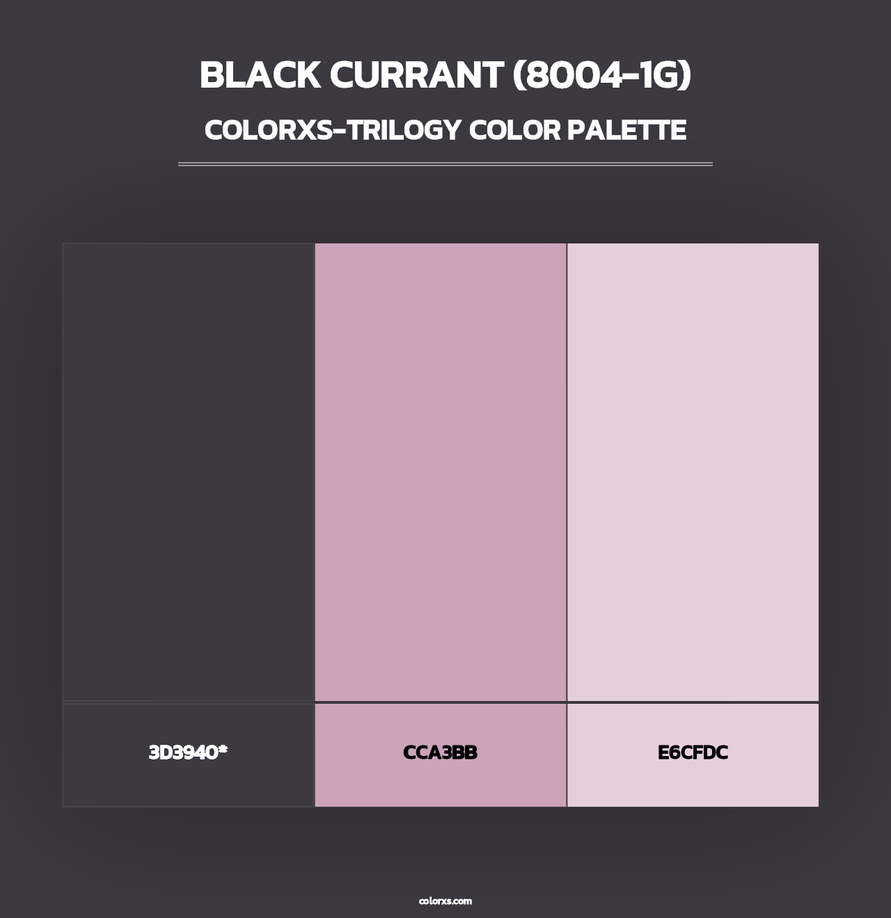 Black Currant (8004-1G) - Colorxs Trilogy Palette