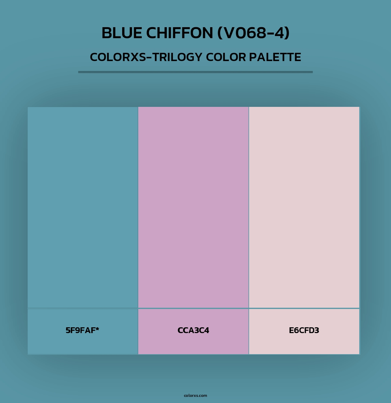 Blue Chiffon (V068-4) - Colorxs Trilogy Palette