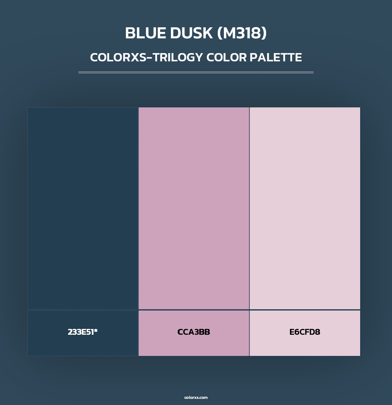 Blue Dusk (M318) - Colorxs Trilogy Palette