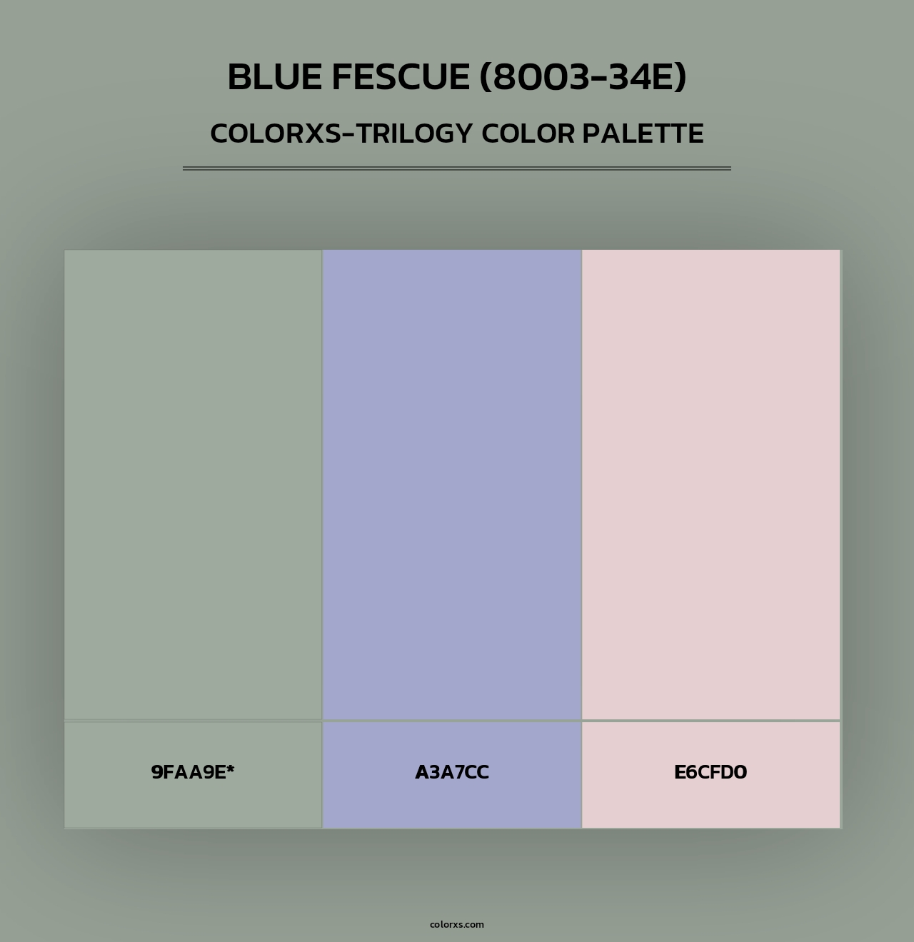 Blue Fescue (8003-34E) - Colorxs Trilogy Palette