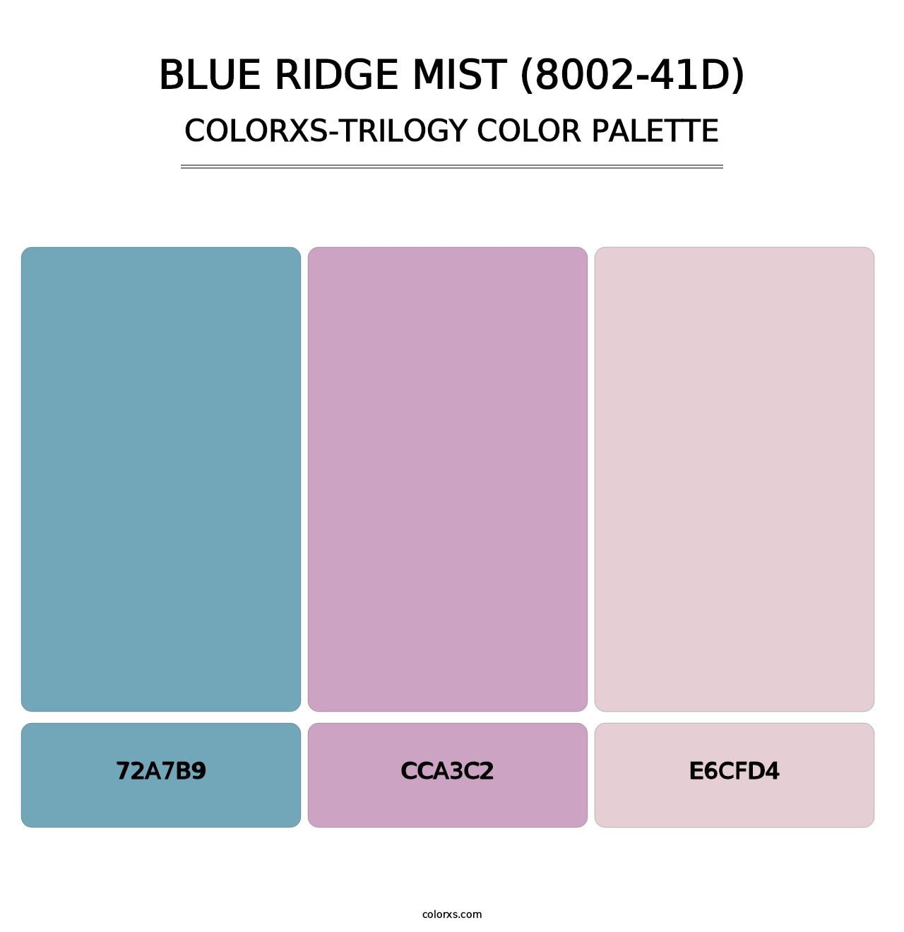 Blue Ridge Mist (8002-41D) - Colorxs Trilogy Palette