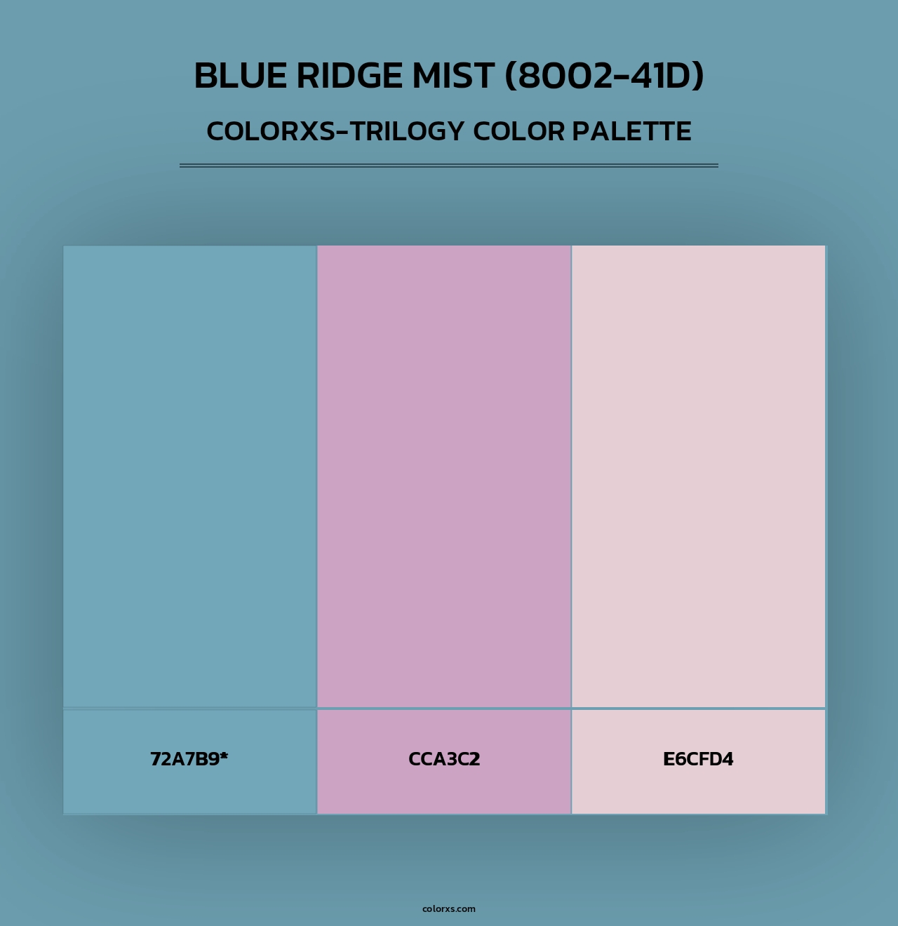 Blue Ridge Mist (8002-41D) - Colorxs Trilogy Palette