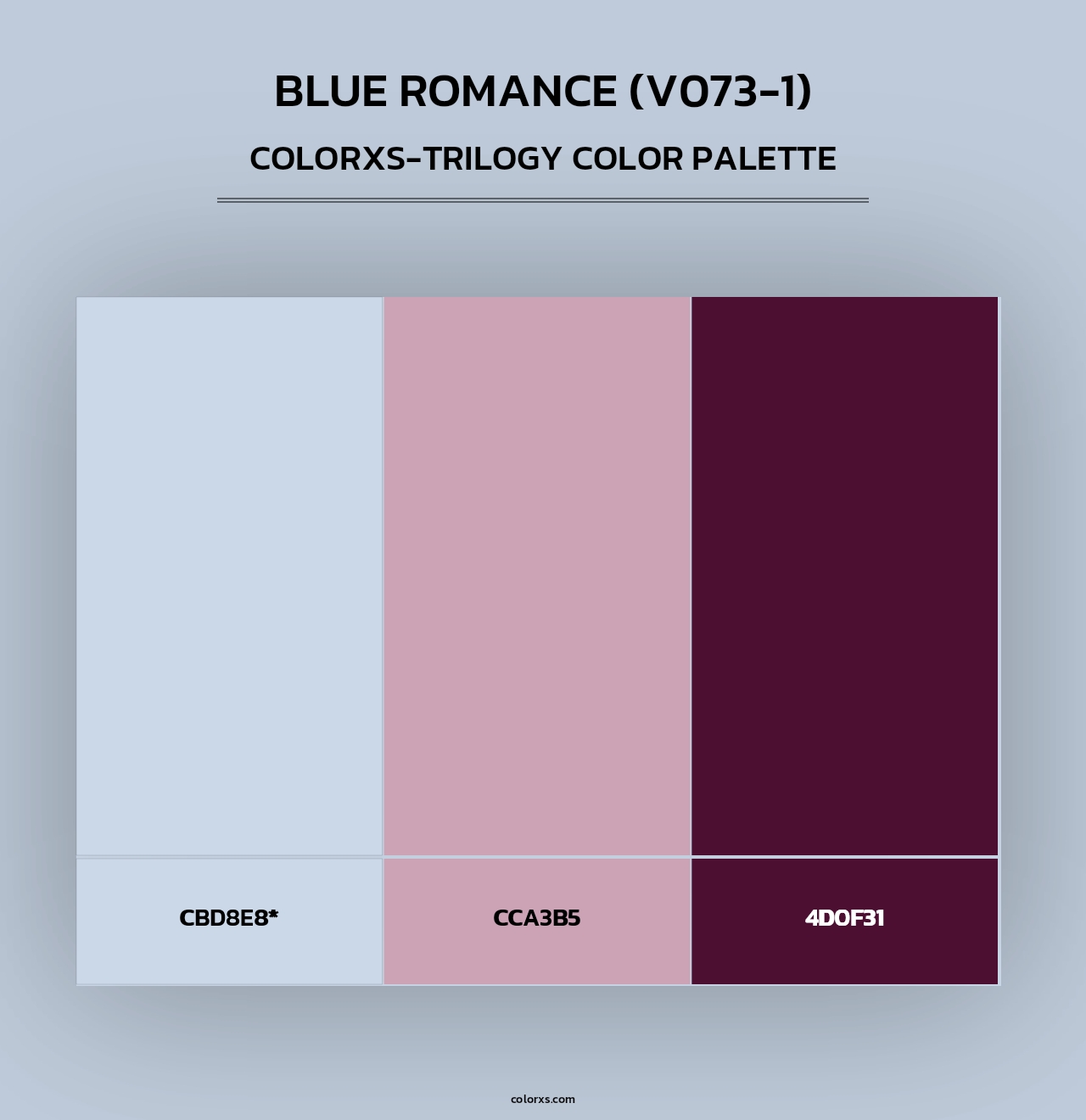 Blue Romance (V073-1) - Colorxs Trilogy Palette