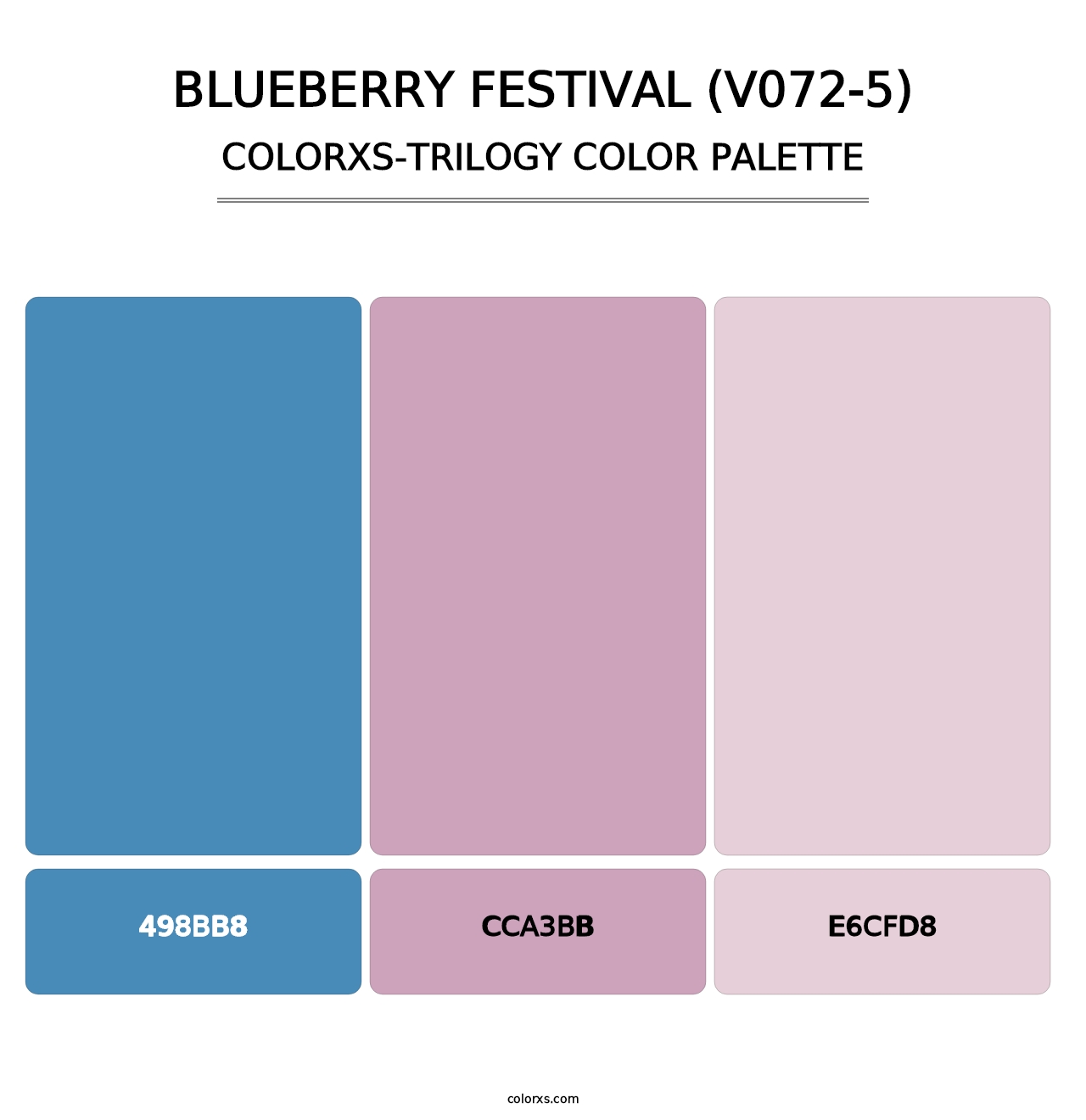 Blueberry Festival (V072-5) - Colorxs Trilogy Palette