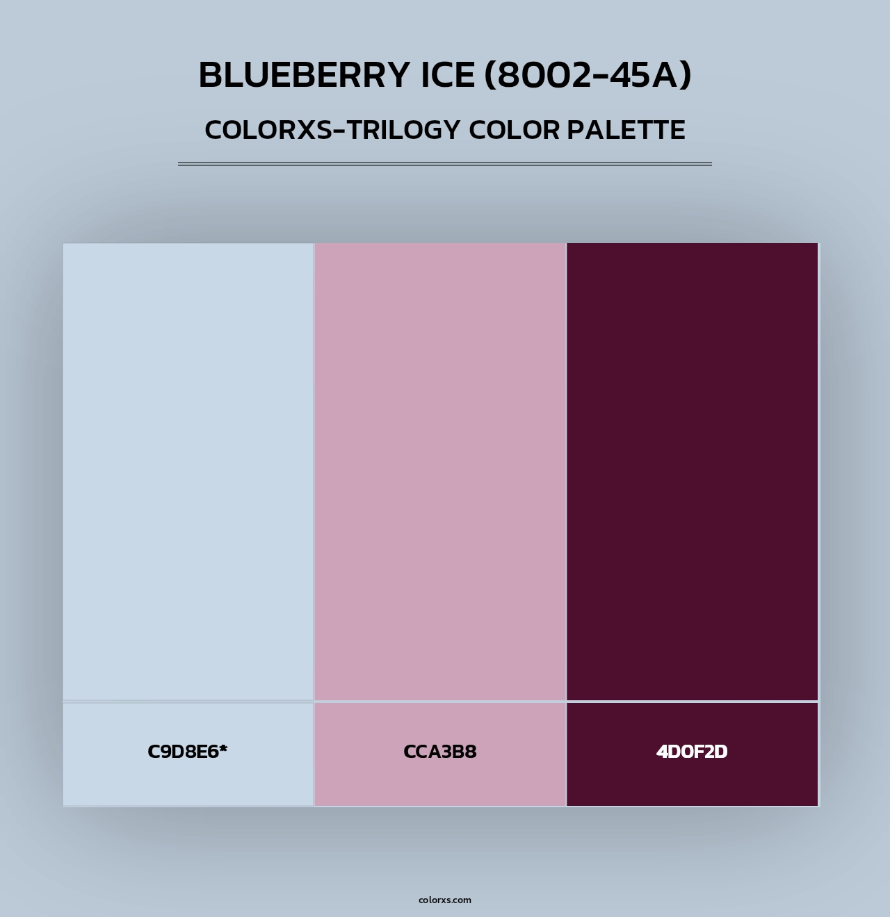 Blueberry Ice (8002-45A) - Colorxs Trilogy Palette