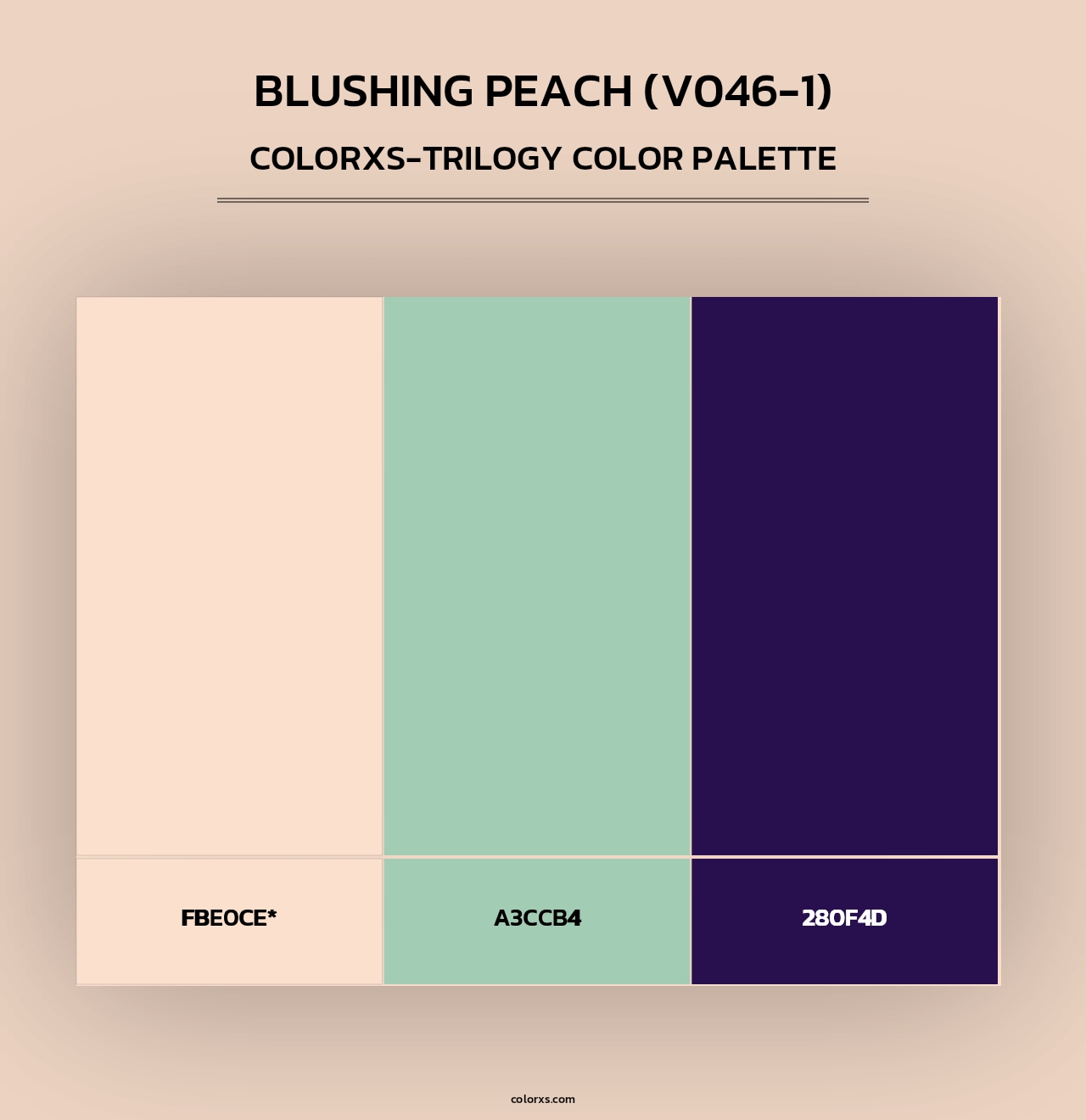 Blushing Peach (V046-1) - Colorxs Trilogy Palette