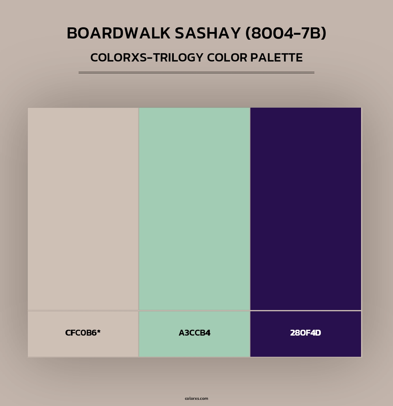 Boardwalk Sashay (8004-7B) - Colorxs Trilogy Palette