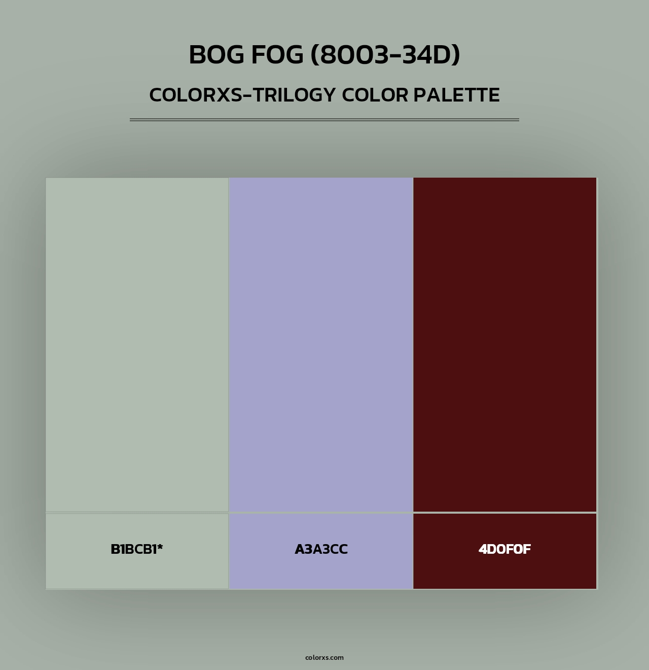 Bog Fog (8003-34D) - Colorxs Trilogy Palette