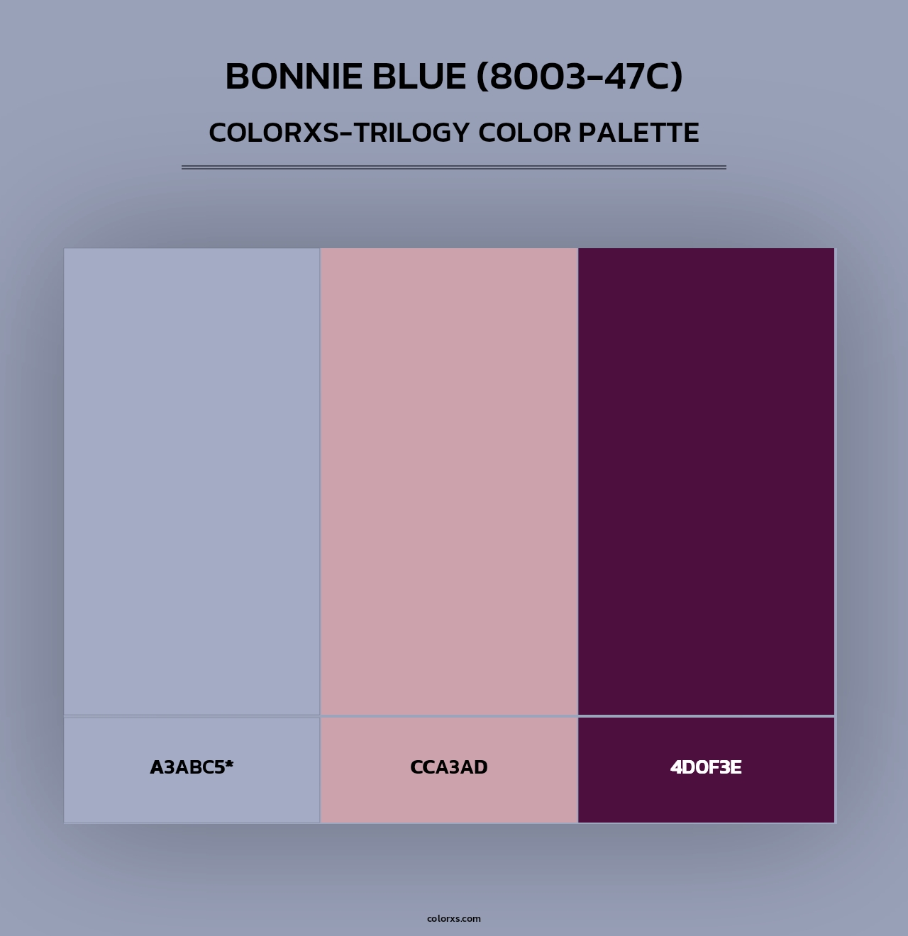Bonnie Blue (8003-47C) - Colorxs Trilogy Palette