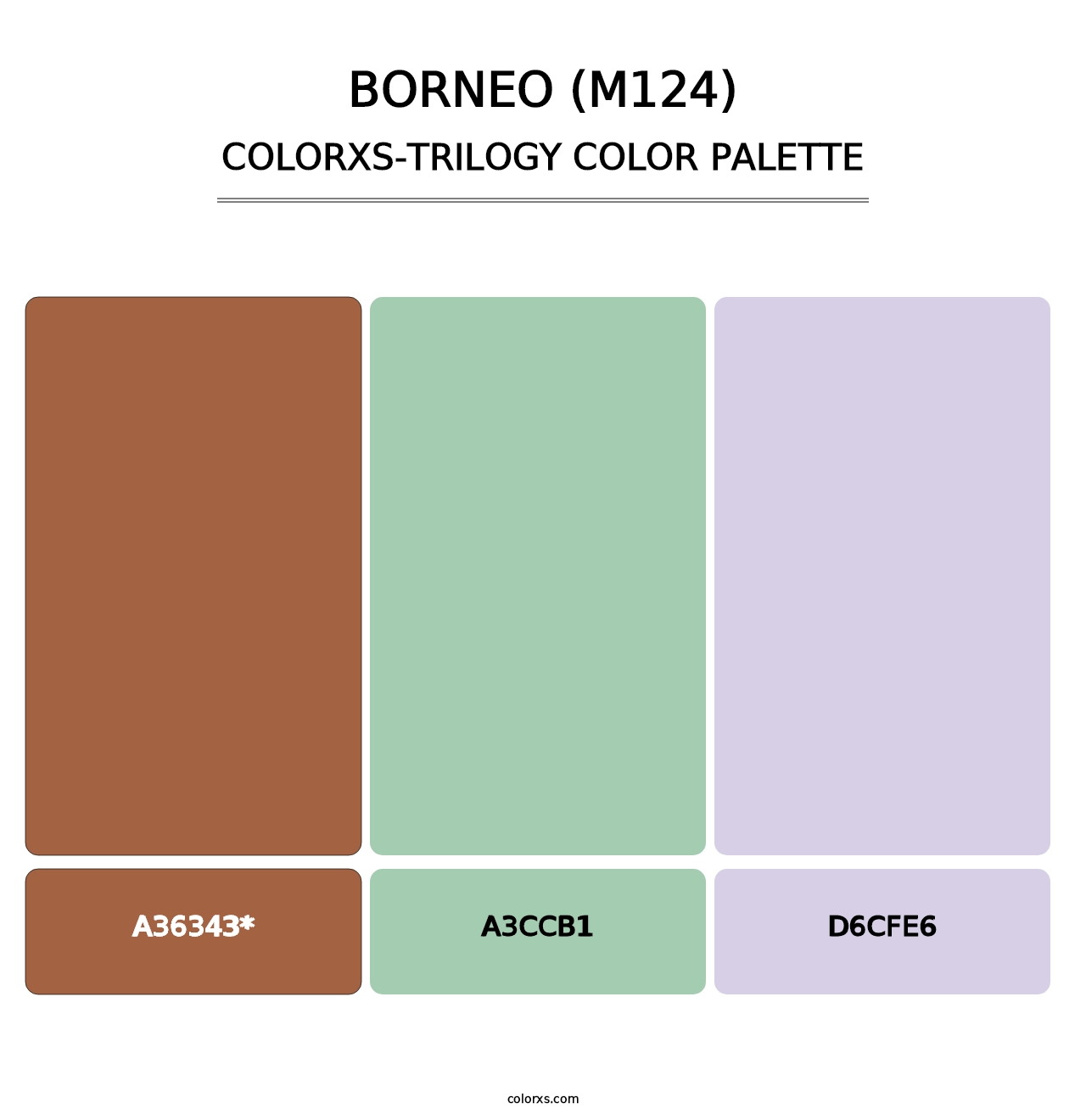 Borneo (M124) - Colorxs Trilogy Palette