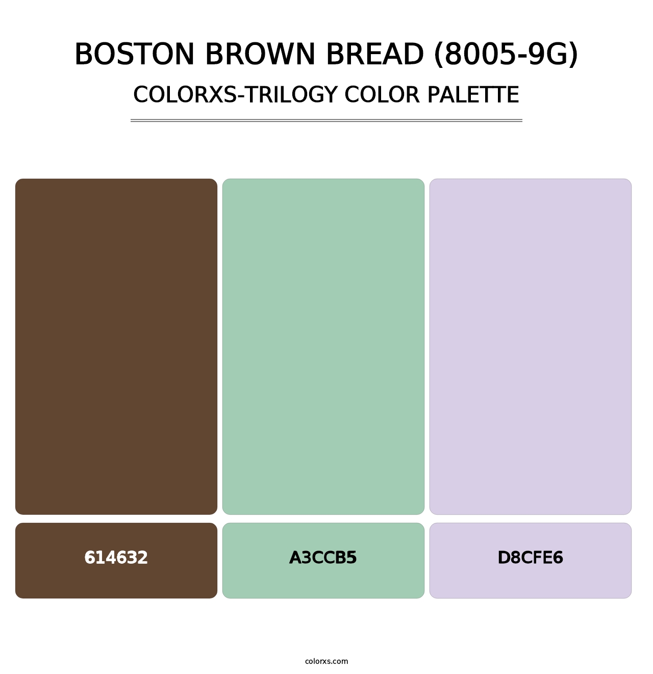 Boston Brown Bread (8005-9G) - Colorxs Trilogy Palette