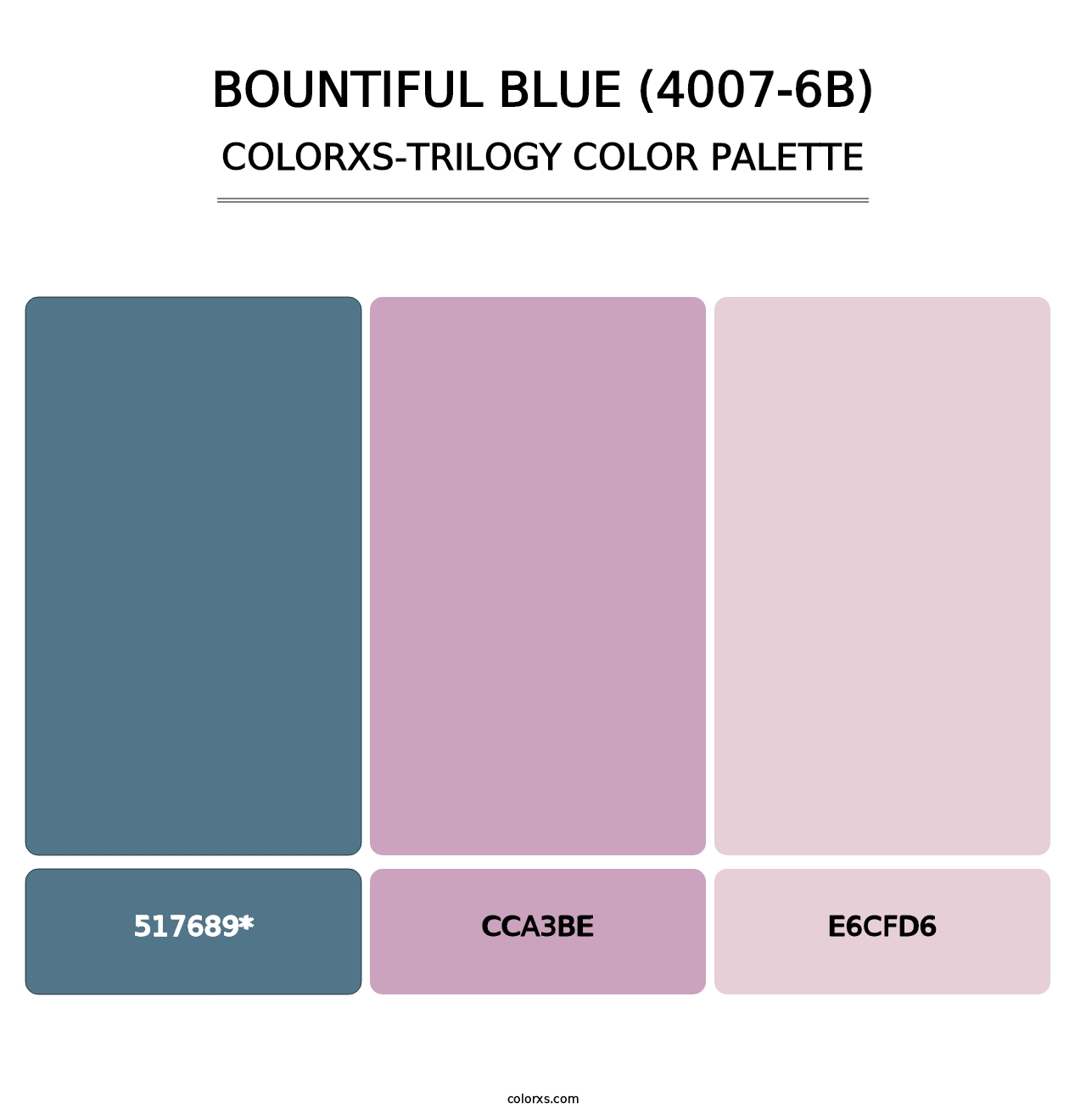 Bountiful Blue (4007-6B) - Colorxs Trilogy Palette
