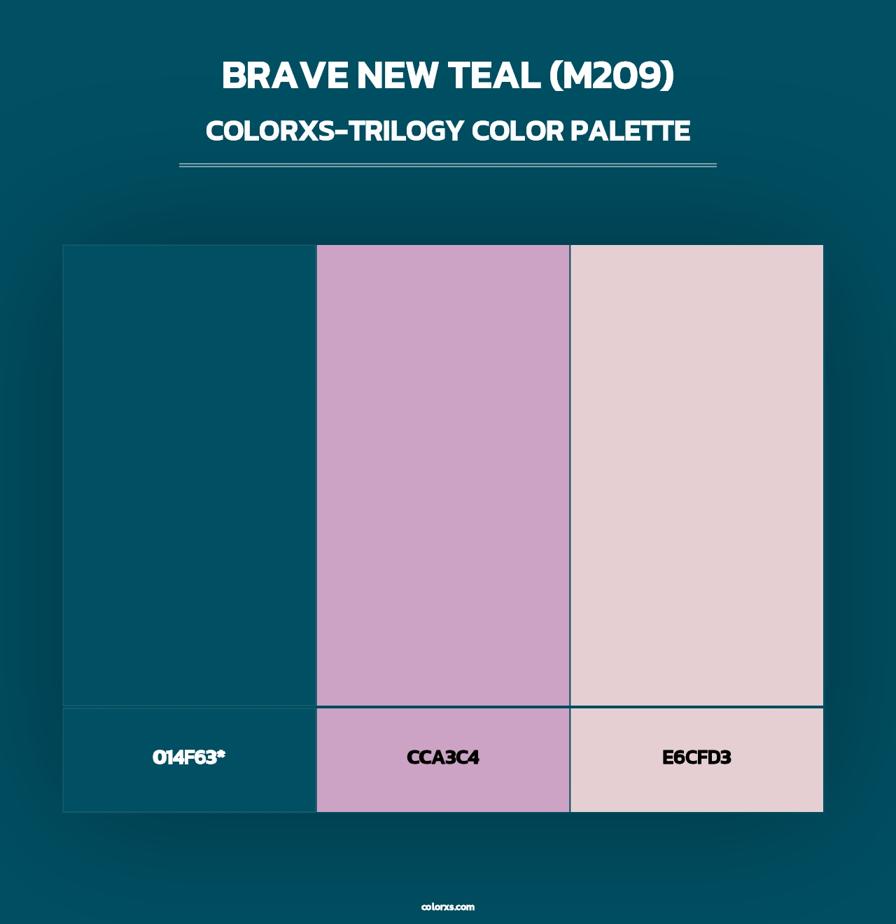 Brave New Teal (M209) - Colorxs Trilogy Palette
